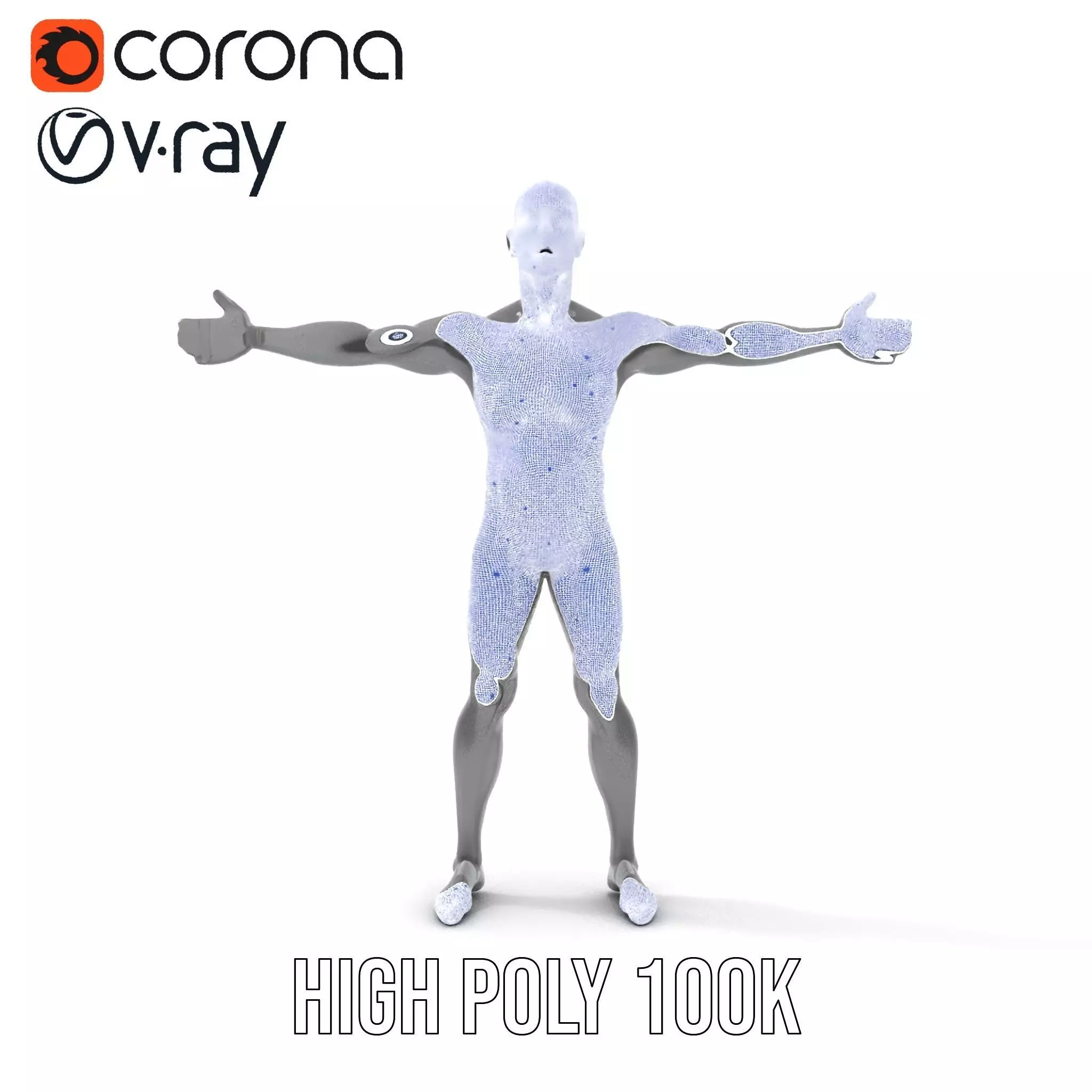 Sleek Carbon Figure model pack Low-poly 3D model_32