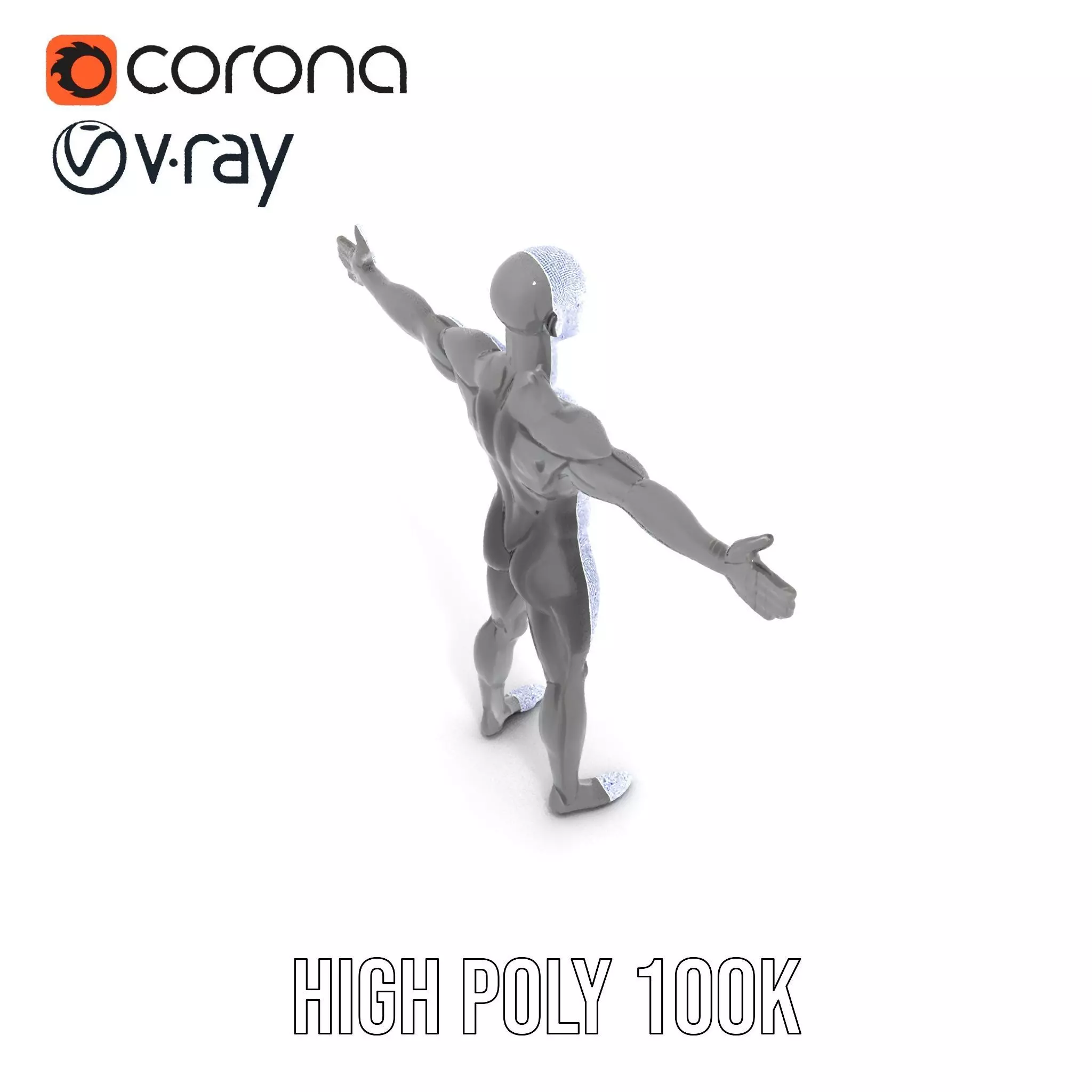 Sleek Carbon Figure model pack Low-poly 3D model_34