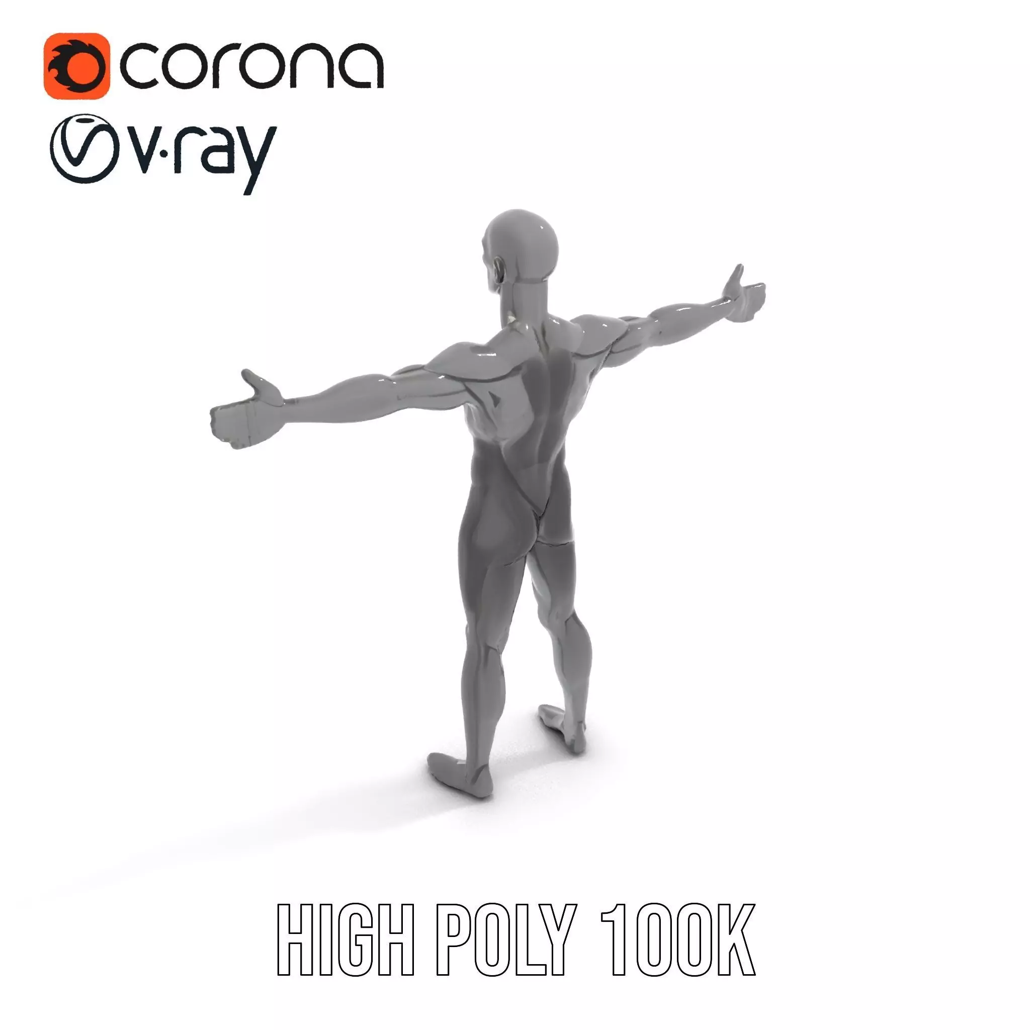 Sleek Carbon Figure model pack Low-poly 3D model_15