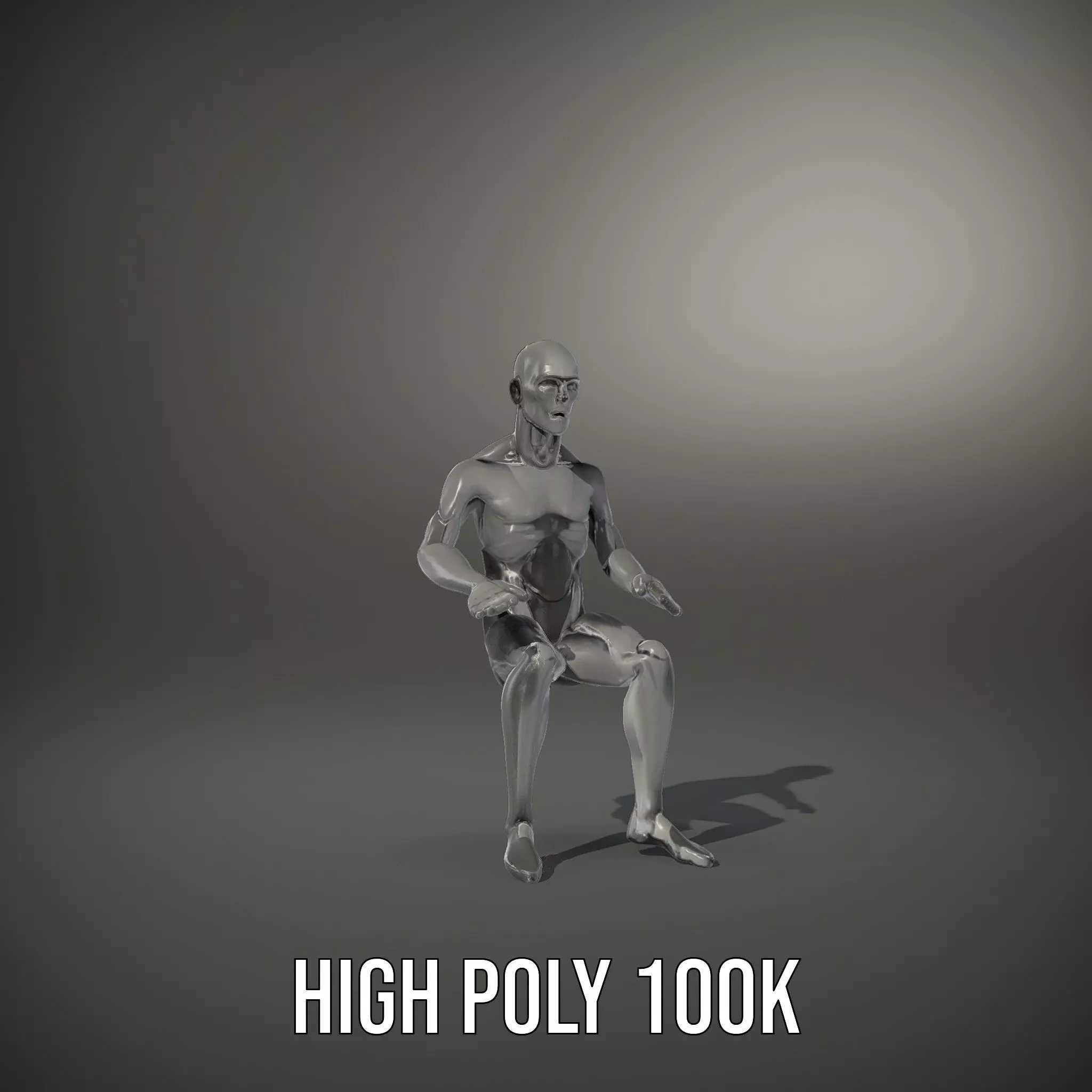 Sleek Carbon Figure model pack Low-poly 3D model_8