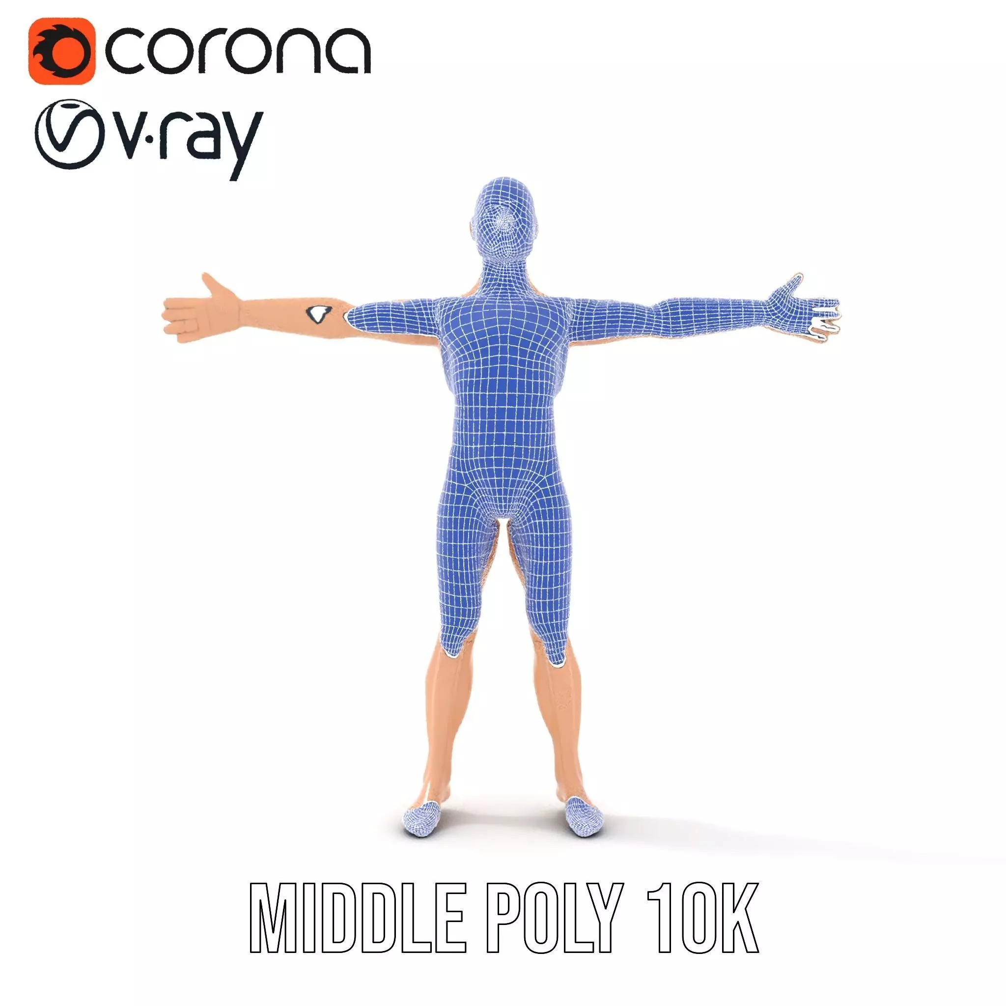 Realistic Poseable Mannequin model pack Low-poly 3D model_21