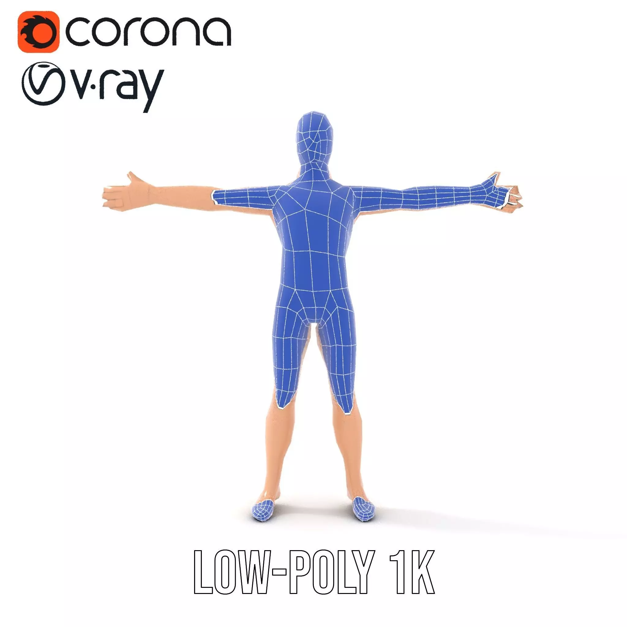 Realistic Poseable Mannequin model pack Low-poly 3D model_30