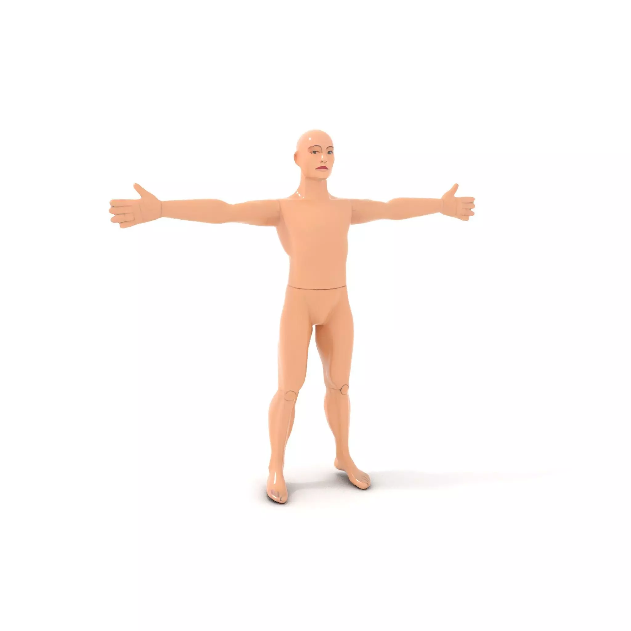 Realistic Poseable Mannequin model pack Low-poly 3D model_6