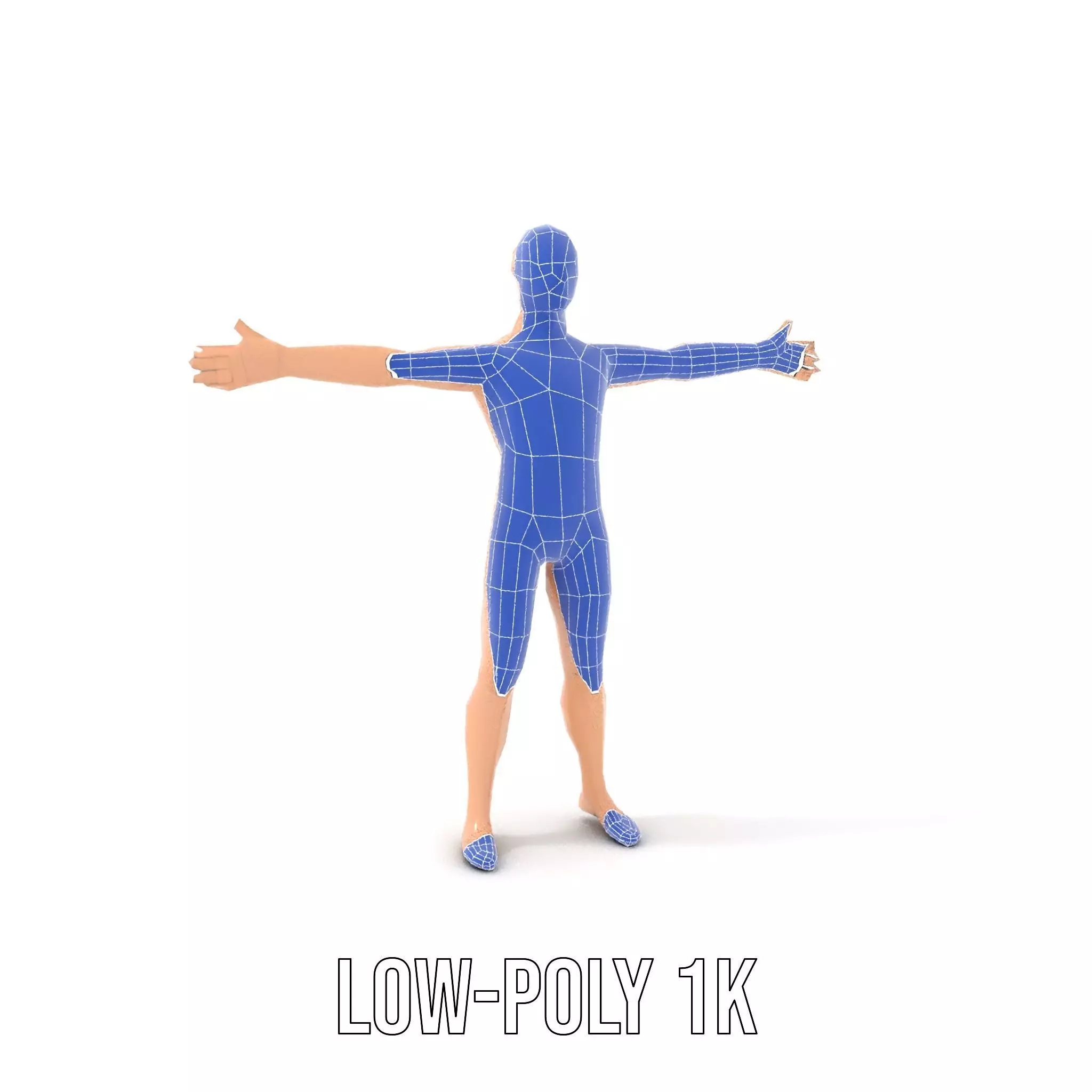 Realistic Poseable Mannequin model pack Low-poly 3D model_17
