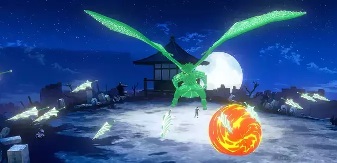 SHISUI Utchiha Susanoo Fireball Technique FBX  FBX