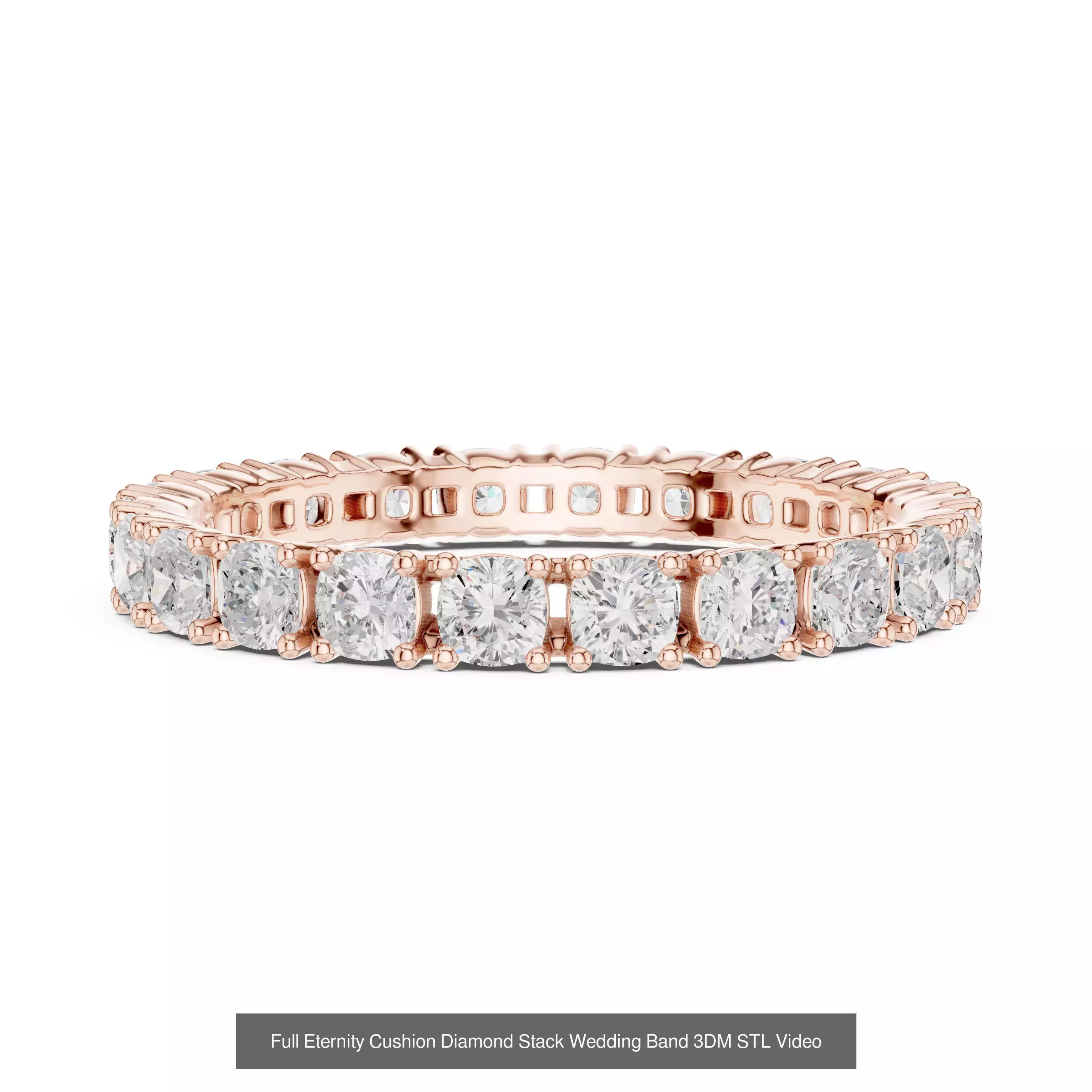 142 Tiny Diamond Stacking Band 3DM STL OBJ FBX 3 Color Video 3D Model Collection_151