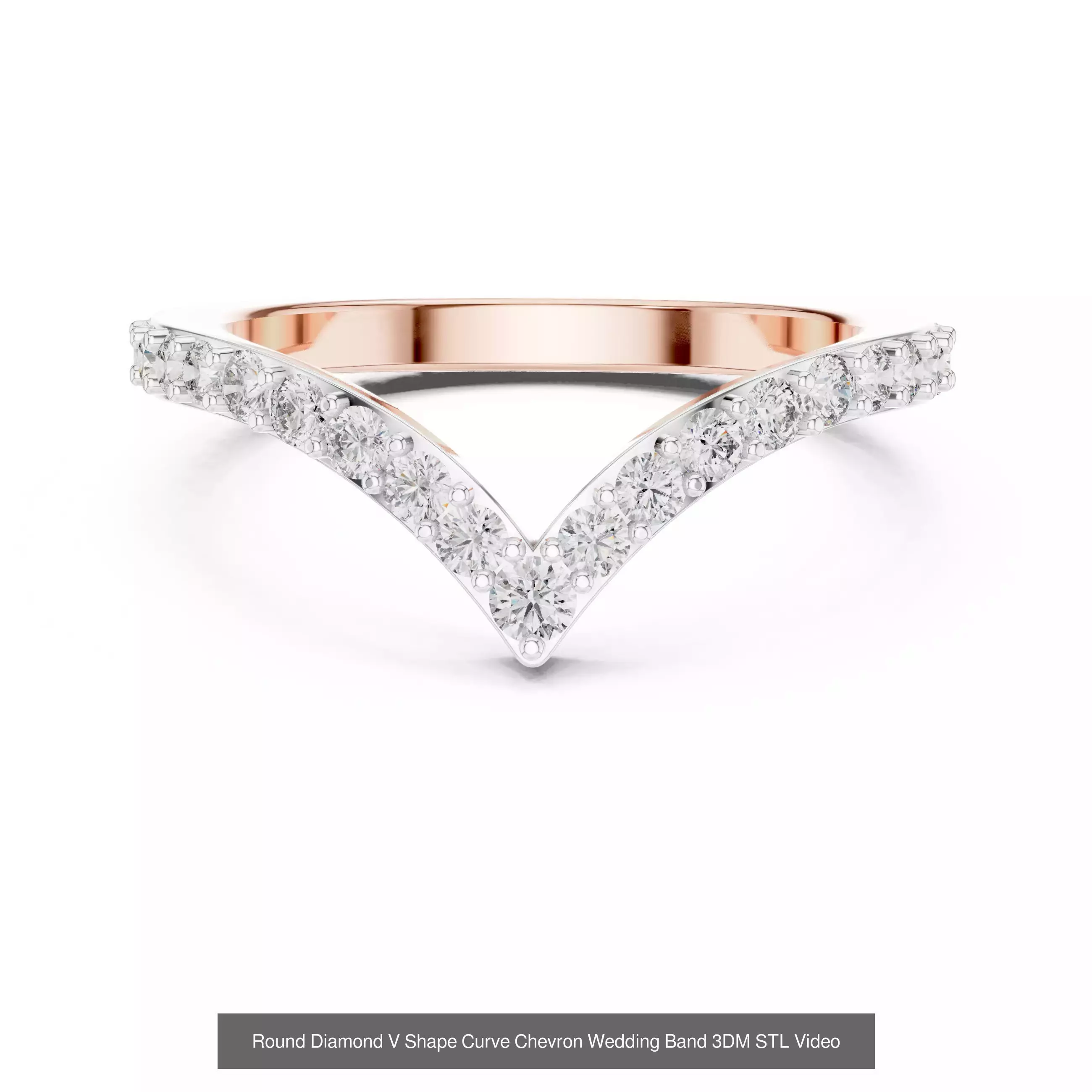 142 Tiny Diamond Stacking Band 3DM STL OBJ FBX 3 Color Video 3D Model Collection_25