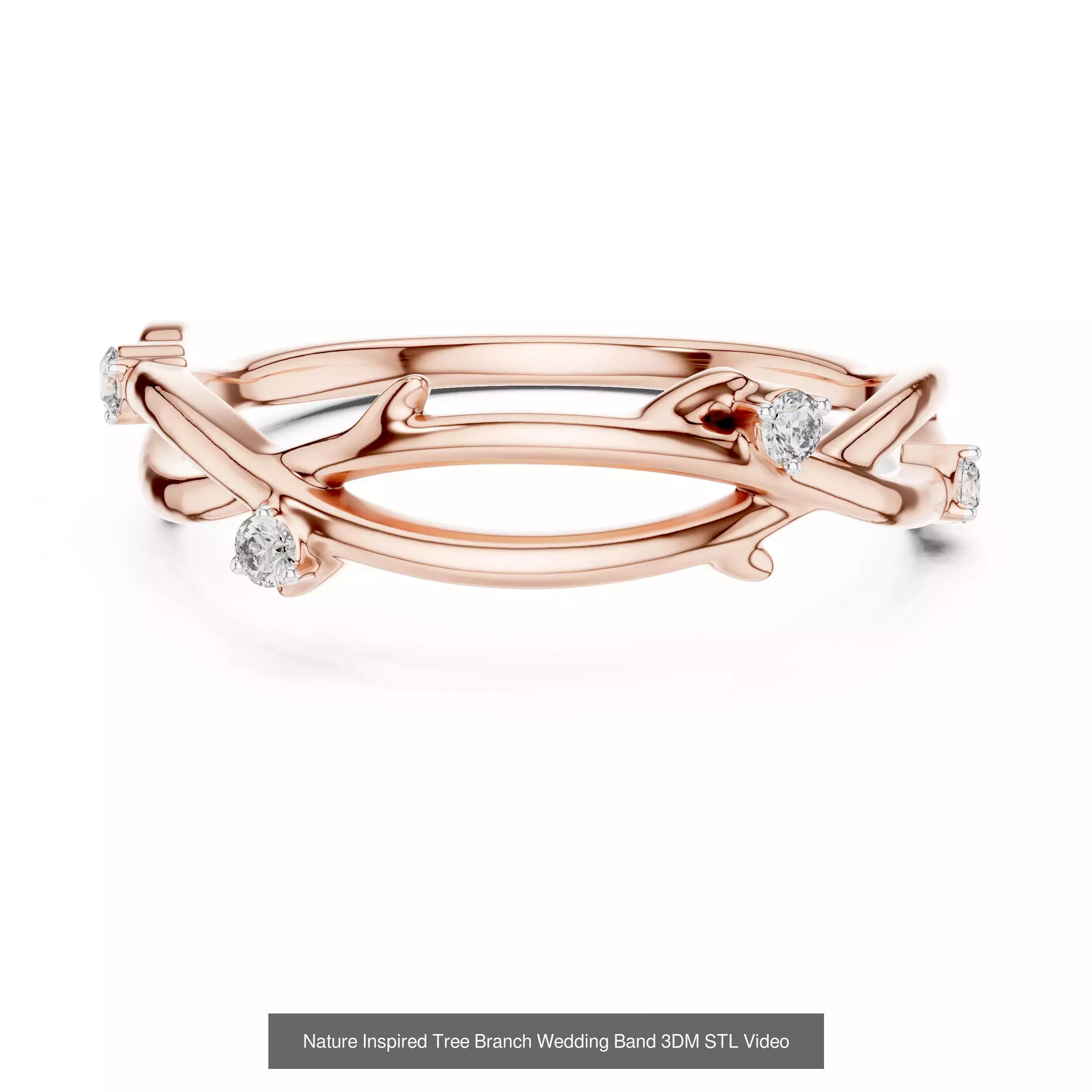 142 Tiny Diamond Stacking Band 3DM STL OBJ FBX 3 Color Video 3D Model Collection_28