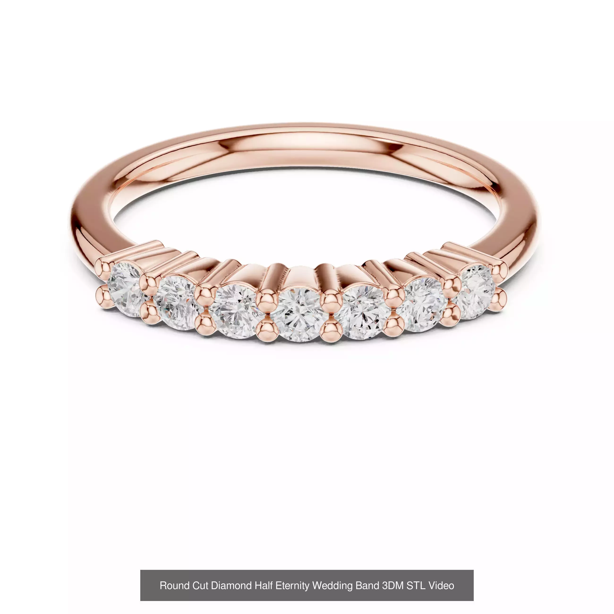 142 Tiny Diamond Stacking Band 3DM STL OBJ FBX 3 Color Video 3D Model Collection_148