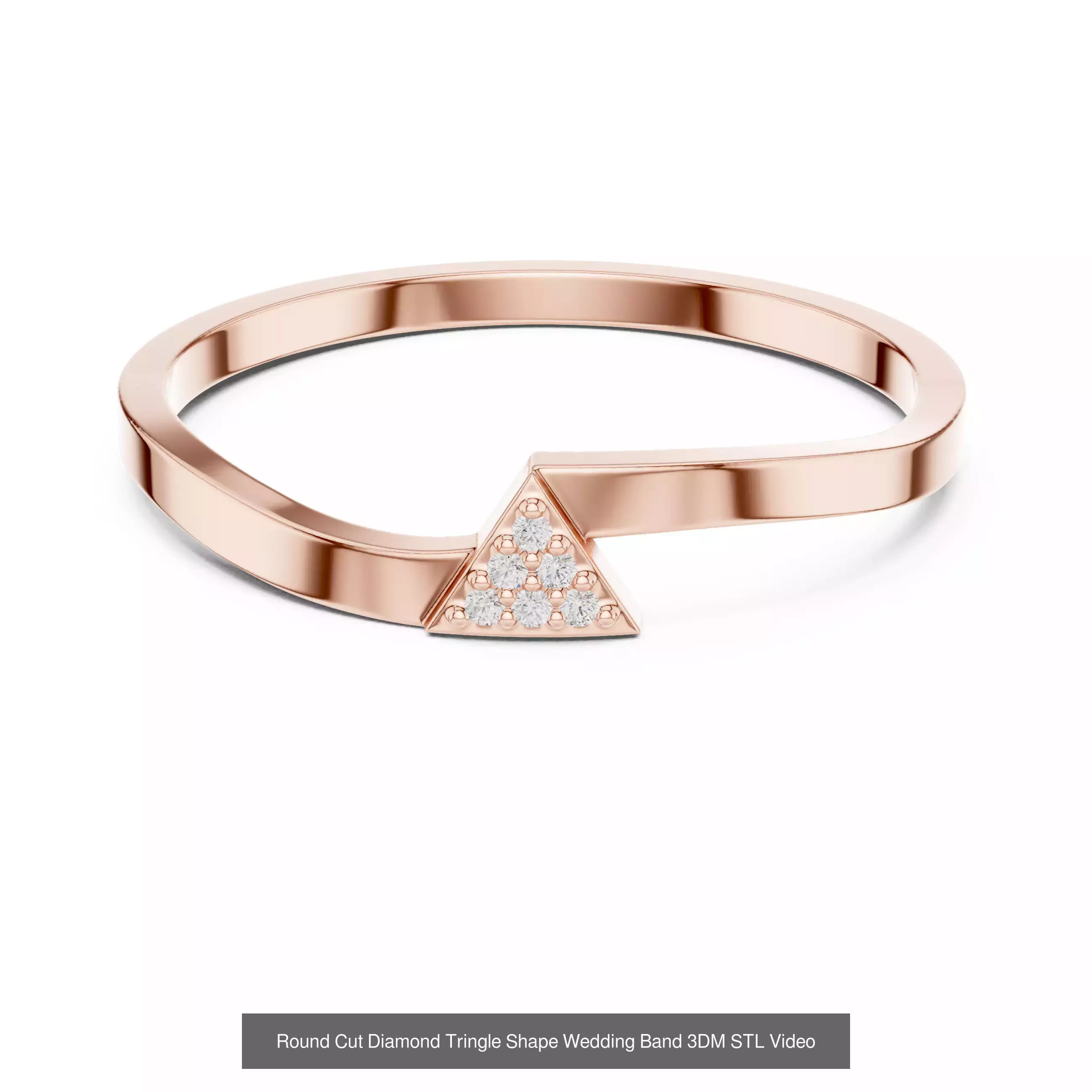 142 Tiny Diamond Stacking Band 3DM STL OBJ FBX 3 Color Video 3D Model Collection_60