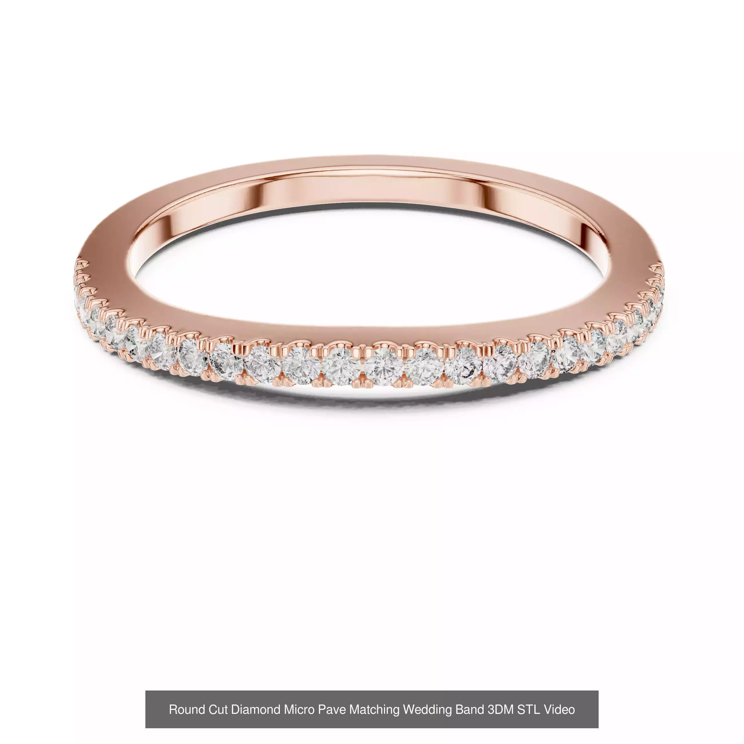 142 Tiny Diamond Stacking Band 3DM STL OBJ FBX 3 Color Video 3D Model Collection_47