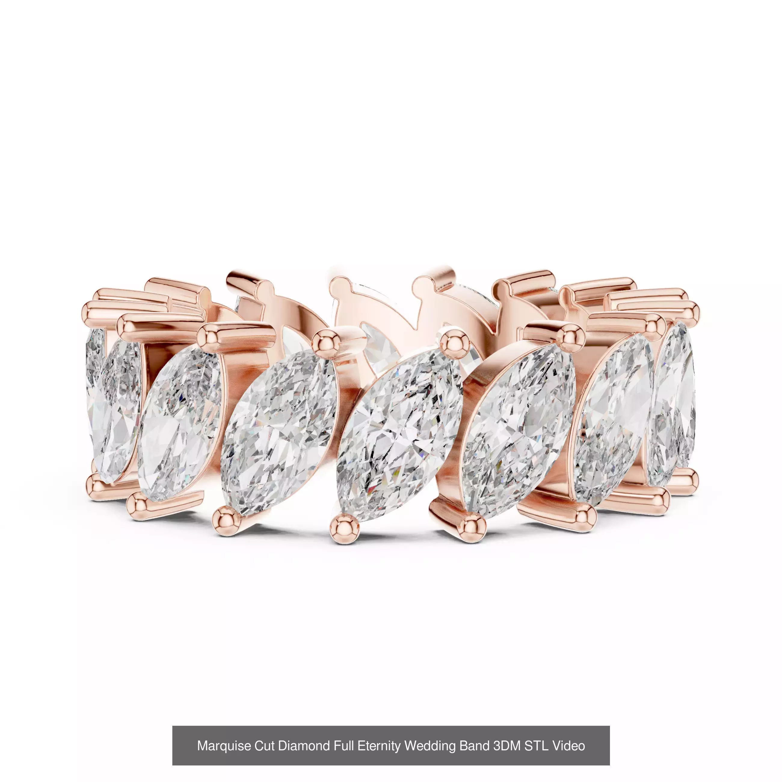 142 Tiny Diamond Stacking Band 3DM STL OBJ FBX 3 Color Video 3D Model Collection_125