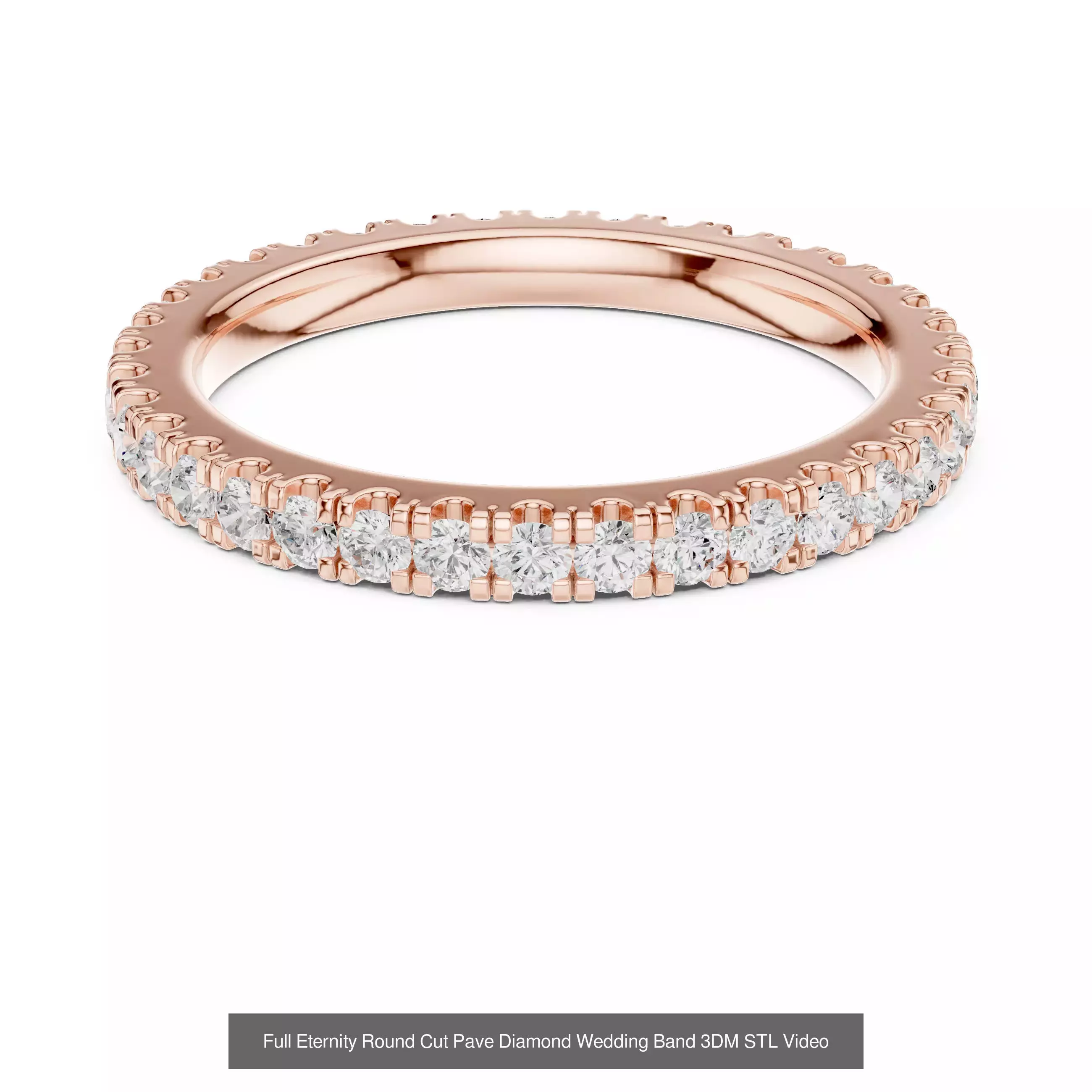 142 Tiny Diamond Stacking Band 3DM STL OBJ FBX 3 Color Video 3D Model Collection_141