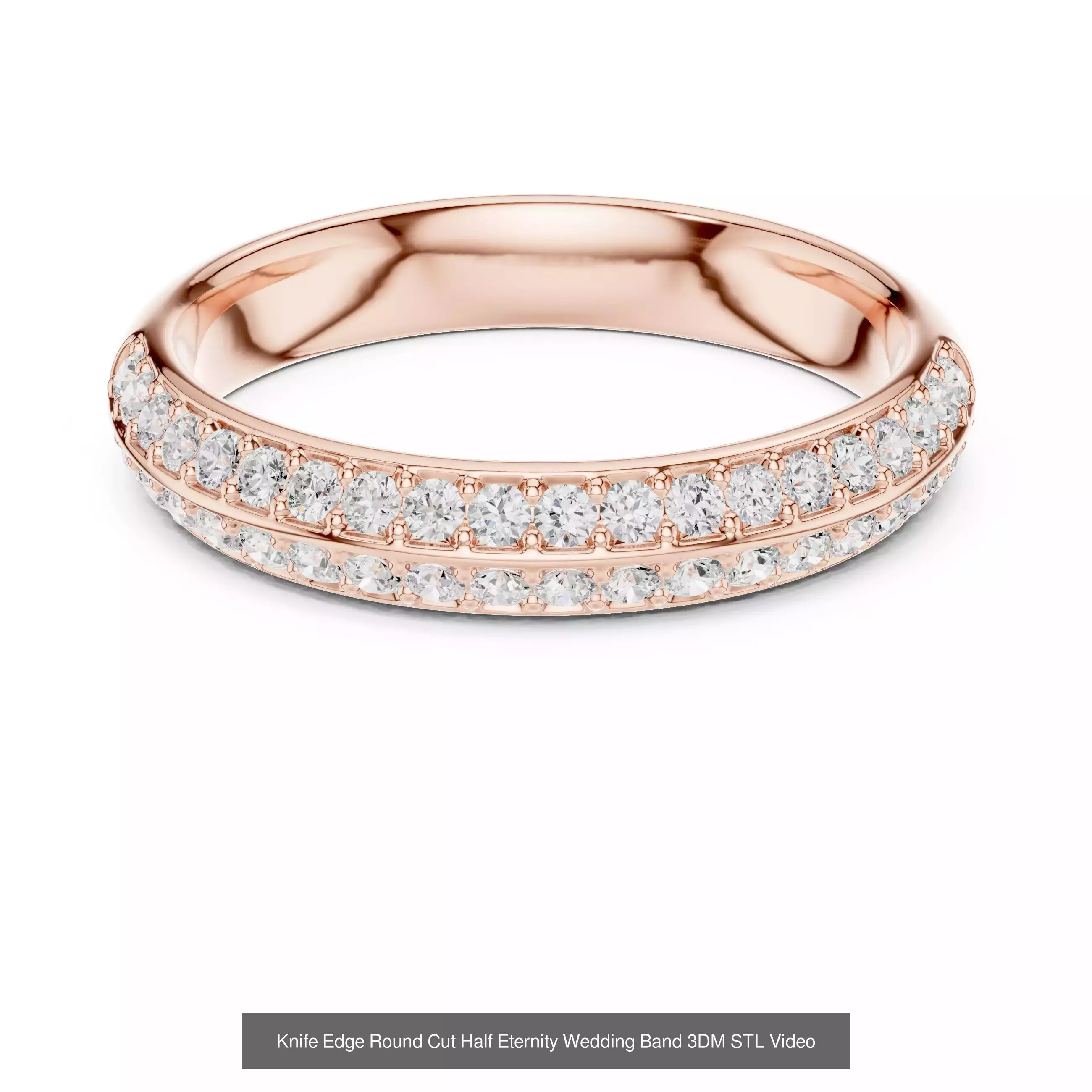 142 Tiny Diamond Stacking Band 3DM STL OBJ FBX 3 Color Video 3D Model Collection_131