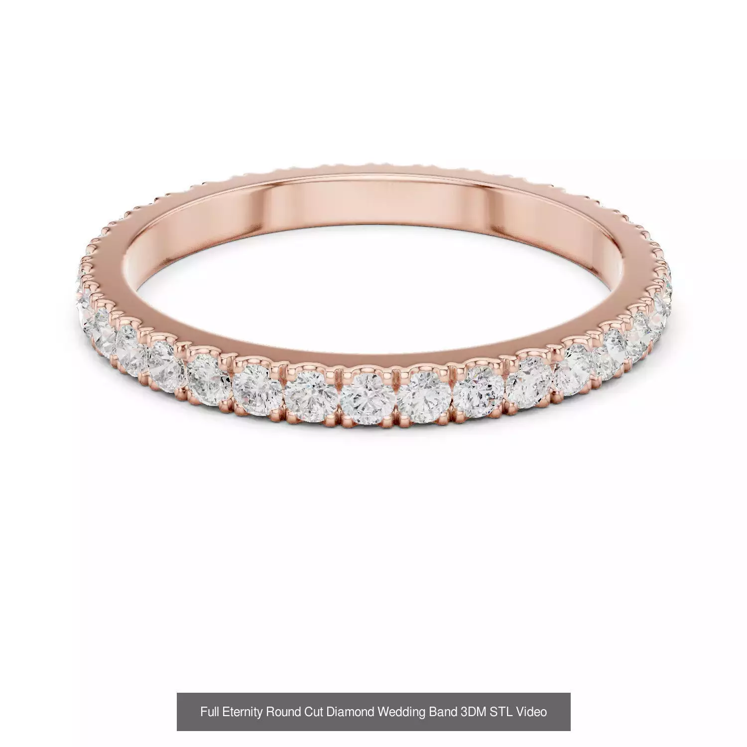 142 Tiny Diamond Stacking Band 3DM STL OBJ FBX 3 Color Video 3D Model Collection_41