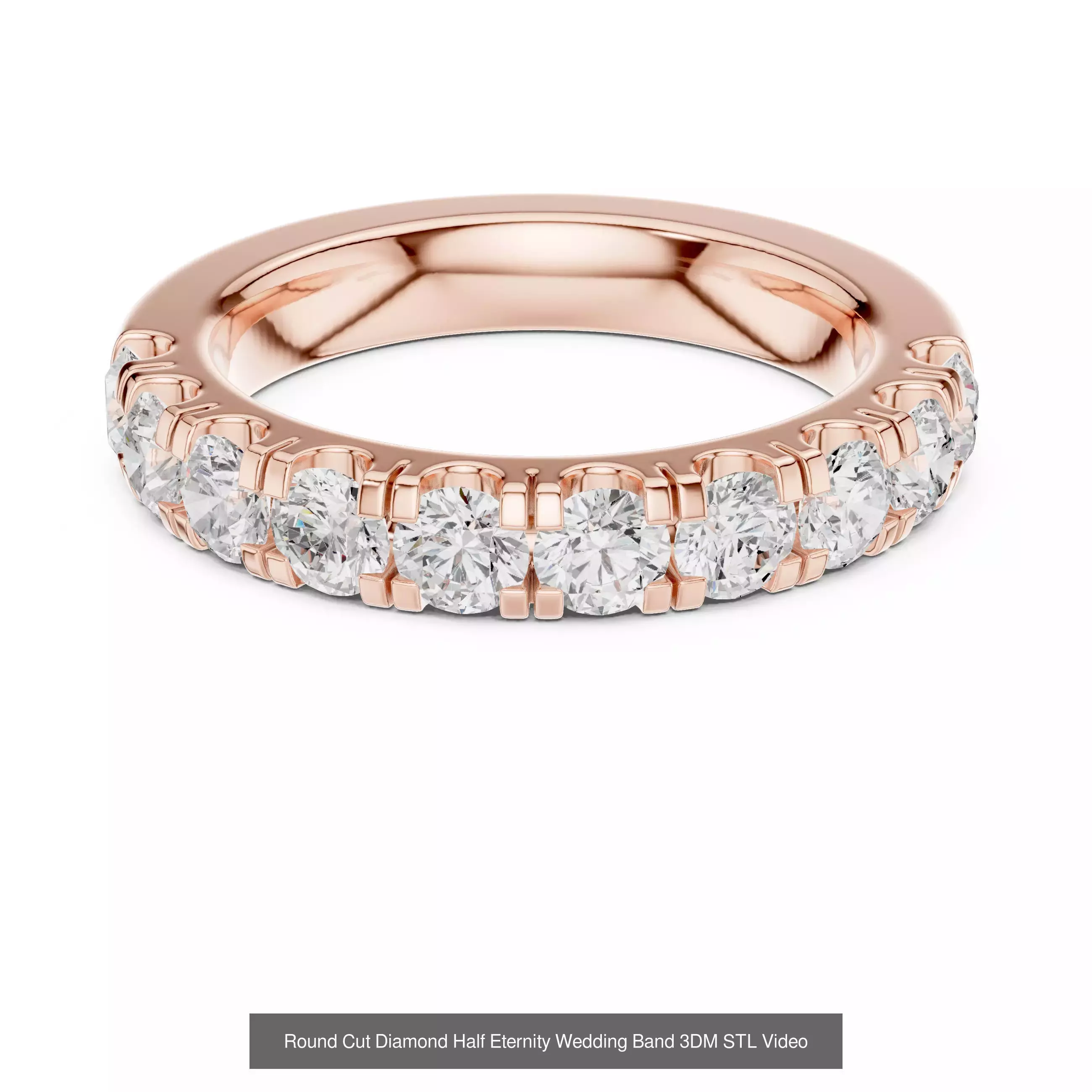 142 Tiny Diamond Stacking Band 3DM STL OBJ FBX 3 Color Video 3D Model Collection_138