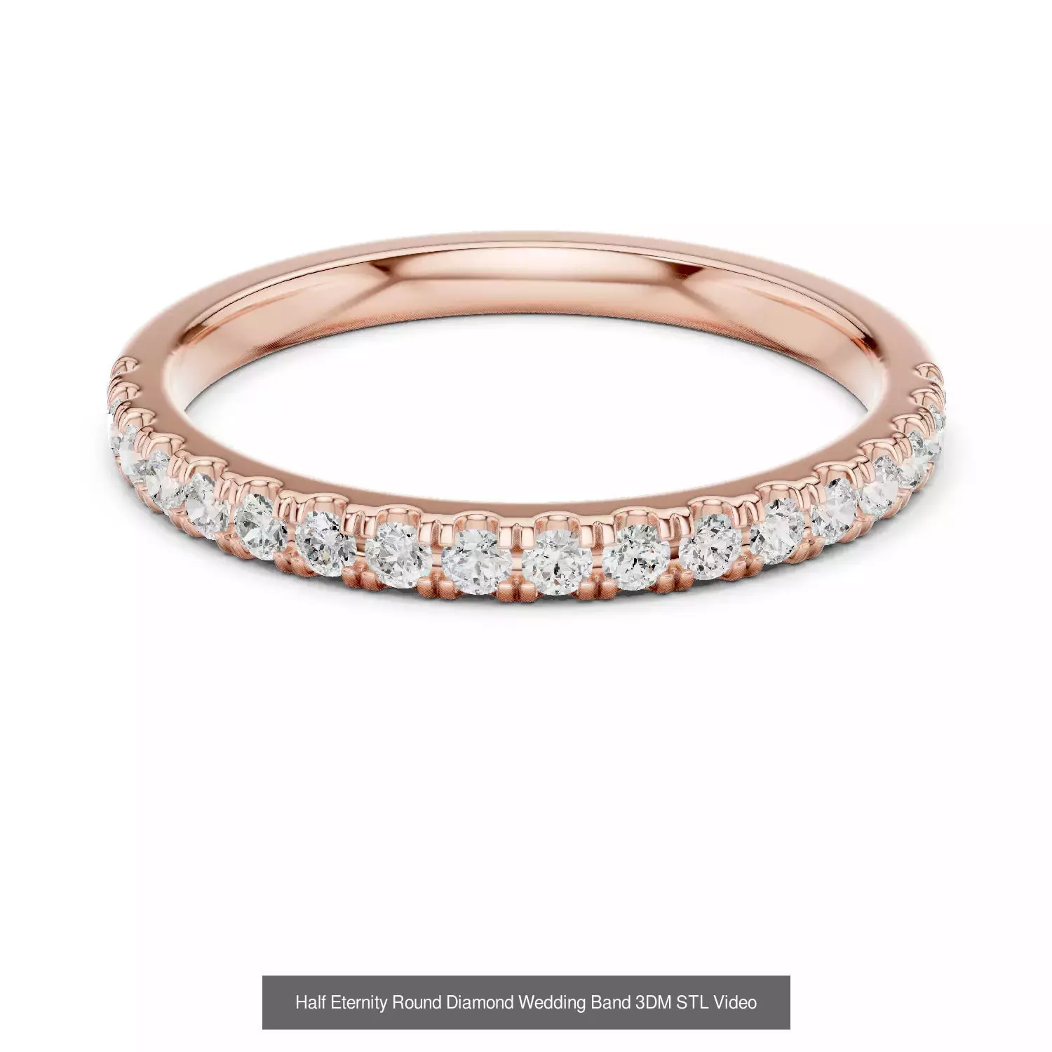 142 Tiny Diamond Stacking Band 3DM STL OBJ FBX 3 Color Video 3D Model Collection_31