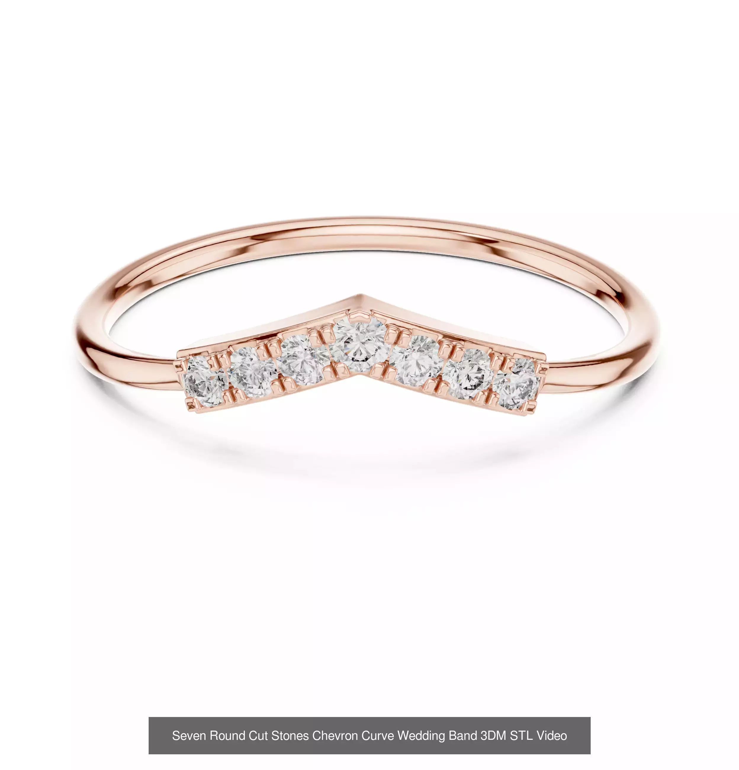 142 Tiny Diamond Stacking Band 3DM STL OBJ FBX 3 Color Video 3D Model Collection_76