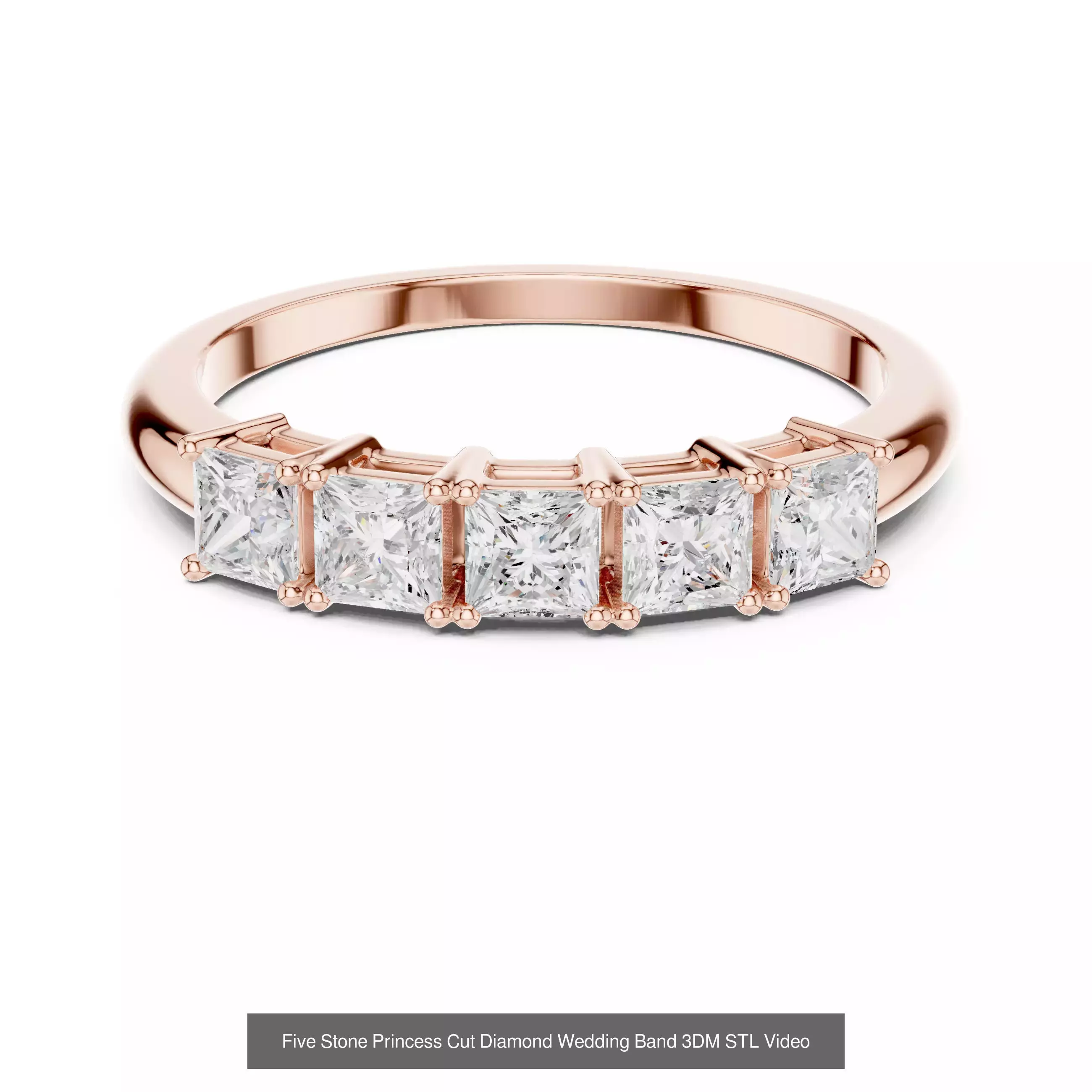 142 Tiny Diamond Stacking Band 3DM STL OBJ FBX 3 Color Video 3D Model Collection_90