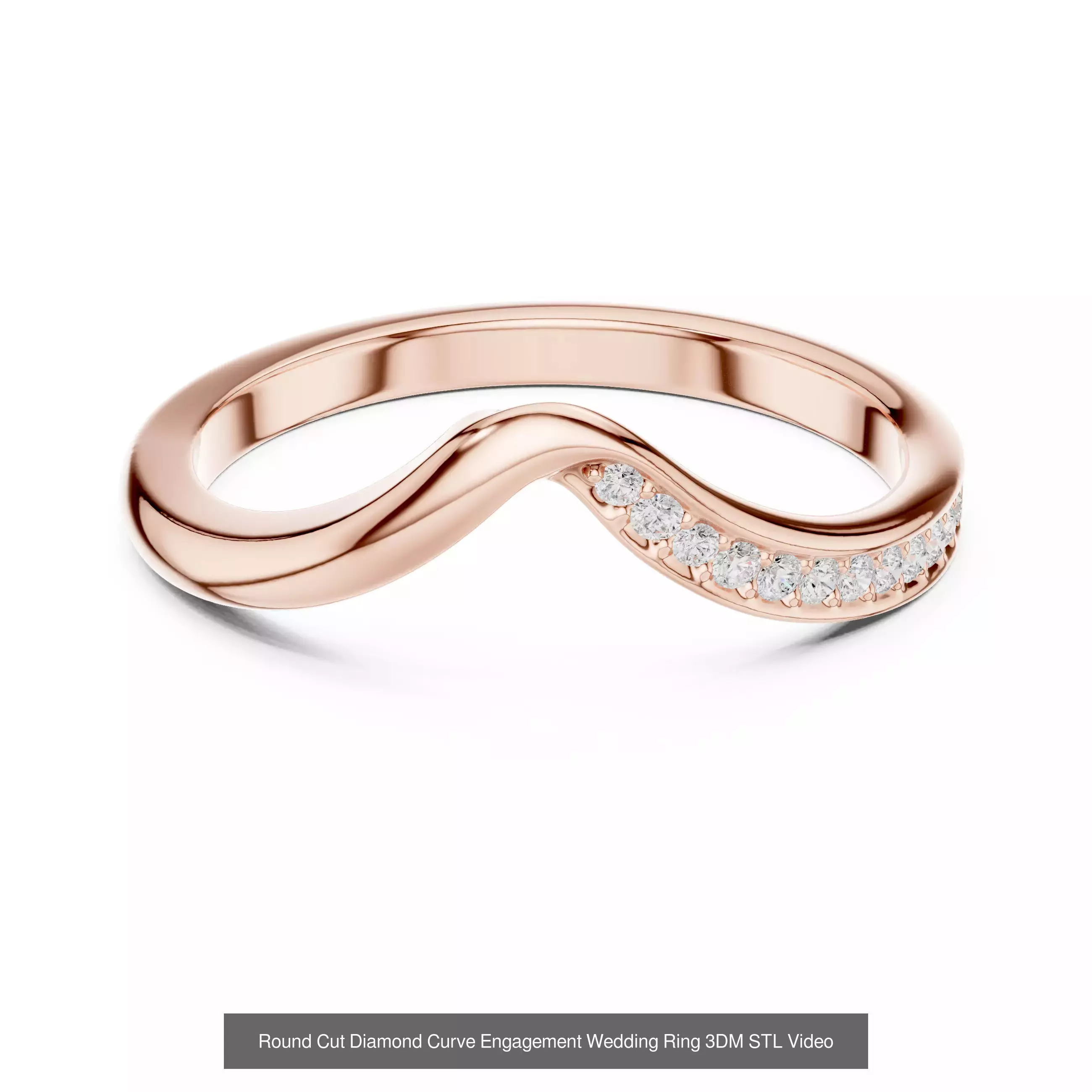 142 Tiny Diamond Stacking Band 3DM STL OBJ FBX 3 Color Video 3D Model Collection_38