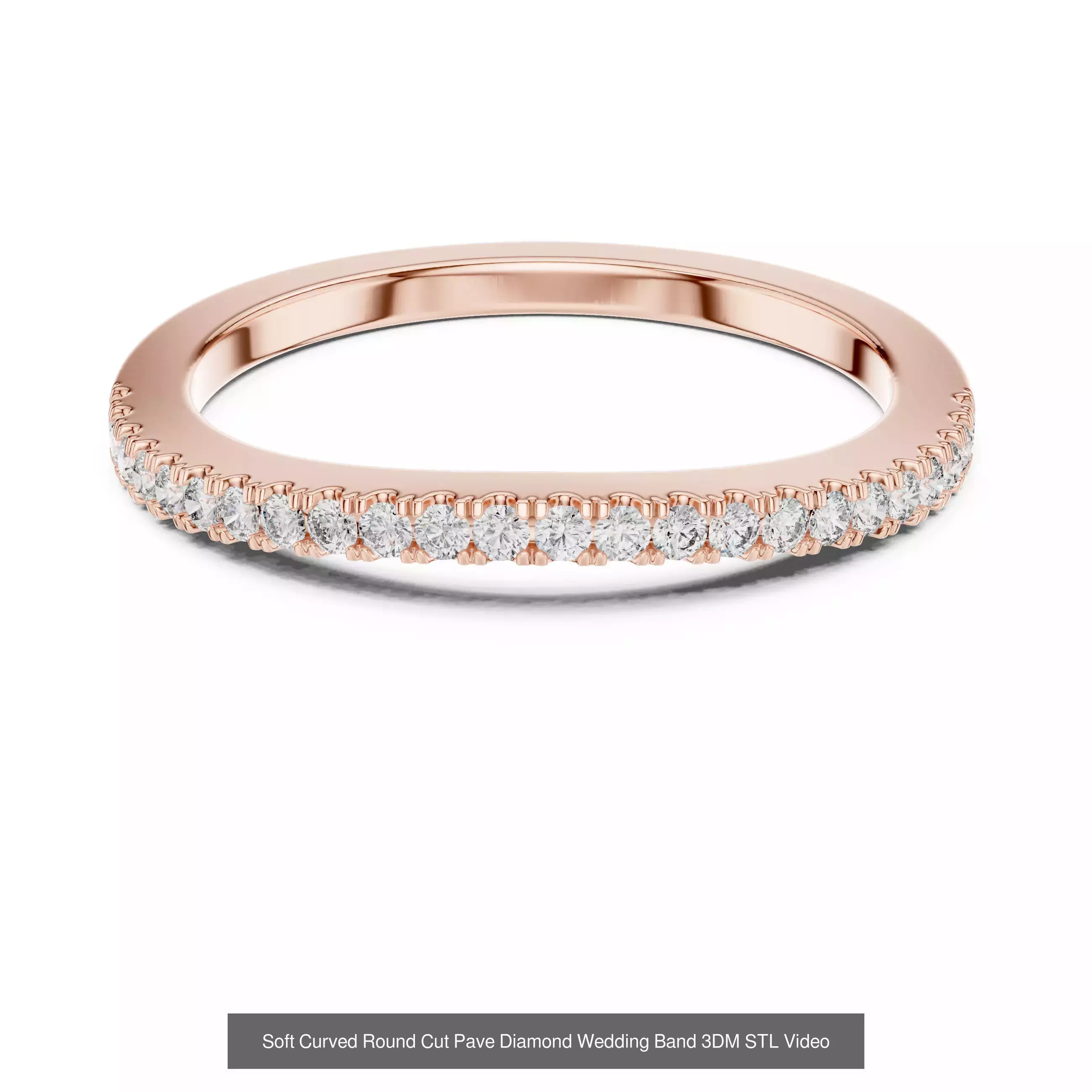 142 Tiny Diamond Stacking Band 3DM STL OBJ FBX 3 Color Video 3D Model Collection_158