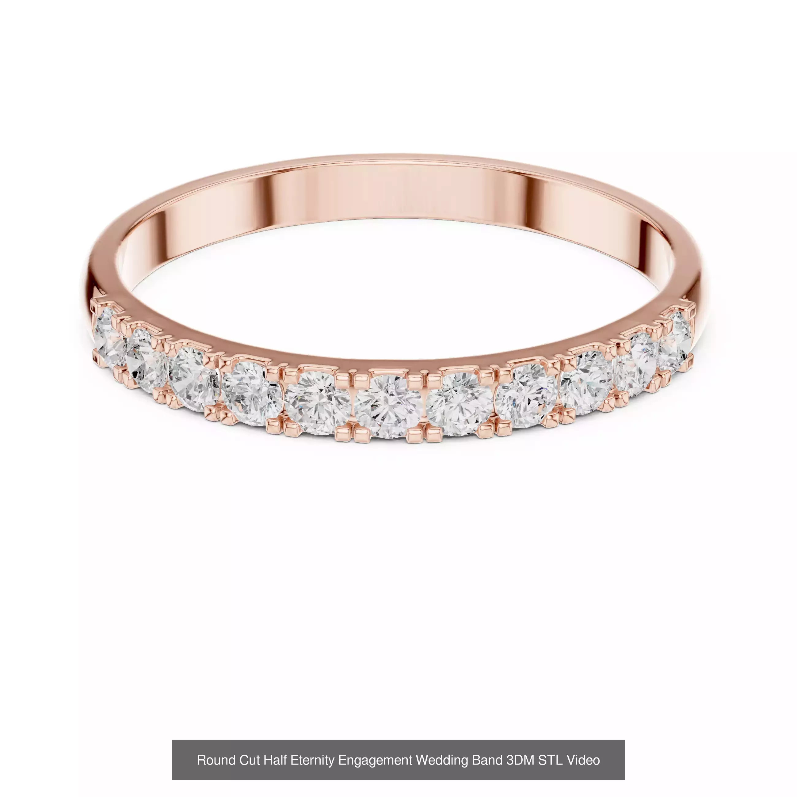 142 Tiny Diamond Stacking Band 3DM STL OBJ FBX 3 Color Video 3D Model Collection_74