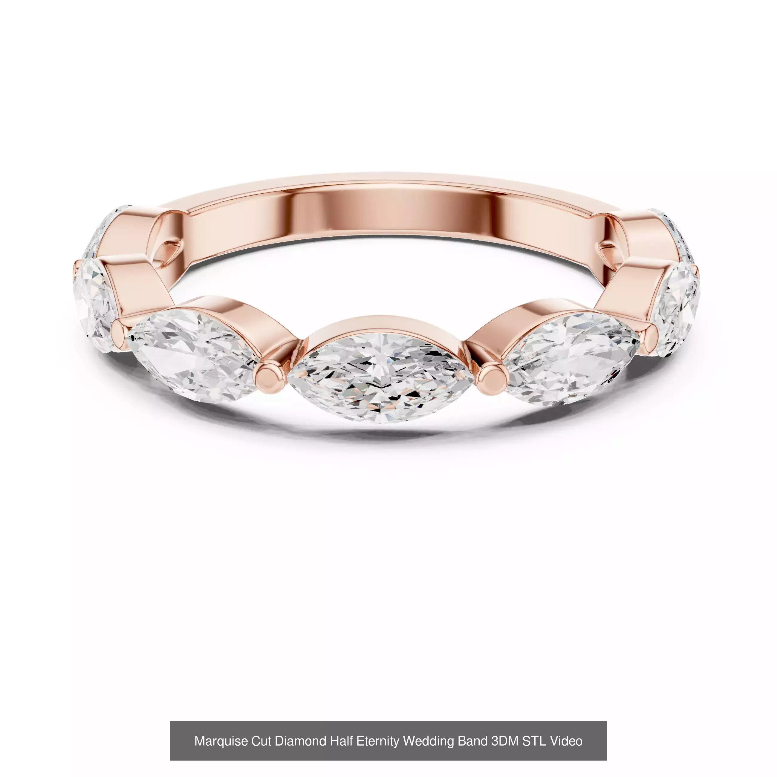 142 Tiny Diamond Stacking Band 3DM STL OBJ FBX 3 Color Video 3D Model Collection_83