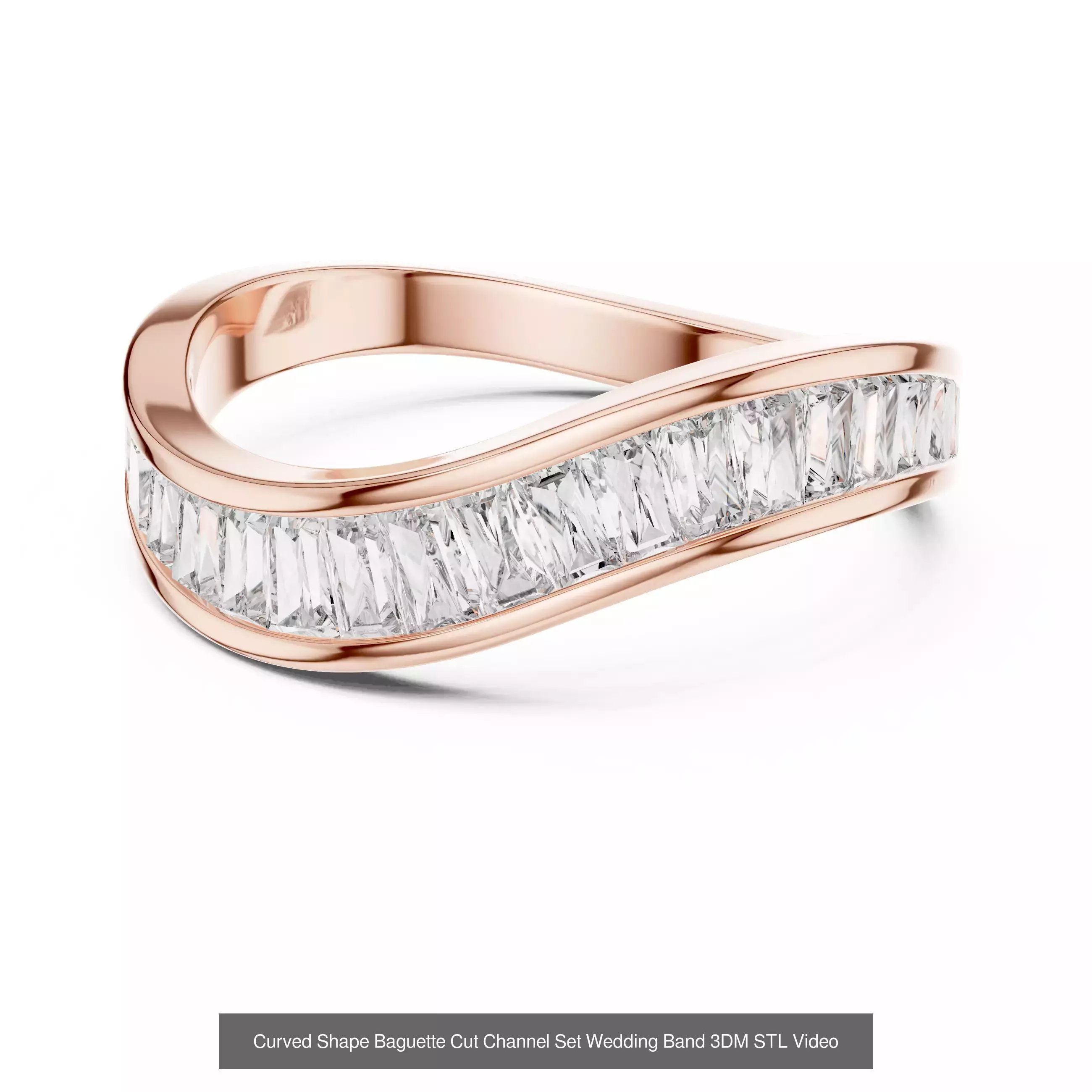 142 Tiny Diamond Stacking Band 3DM STL OBJ FBX 3 Color Video 3D Model Collection_157