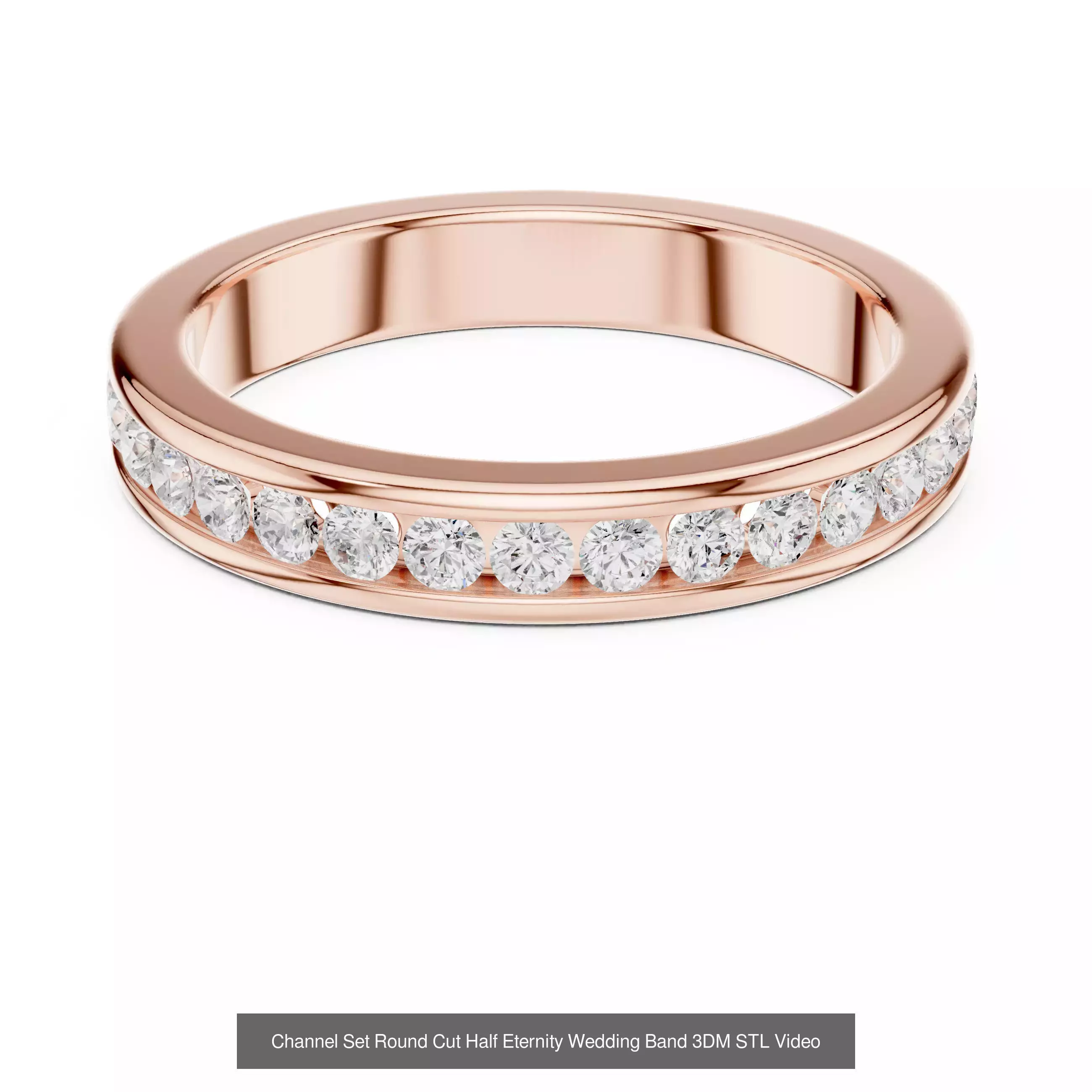 142 Tiny Diamond Stacking Band 3DM STL OBJ FBX 3 Color Video 3D Model Collection_91