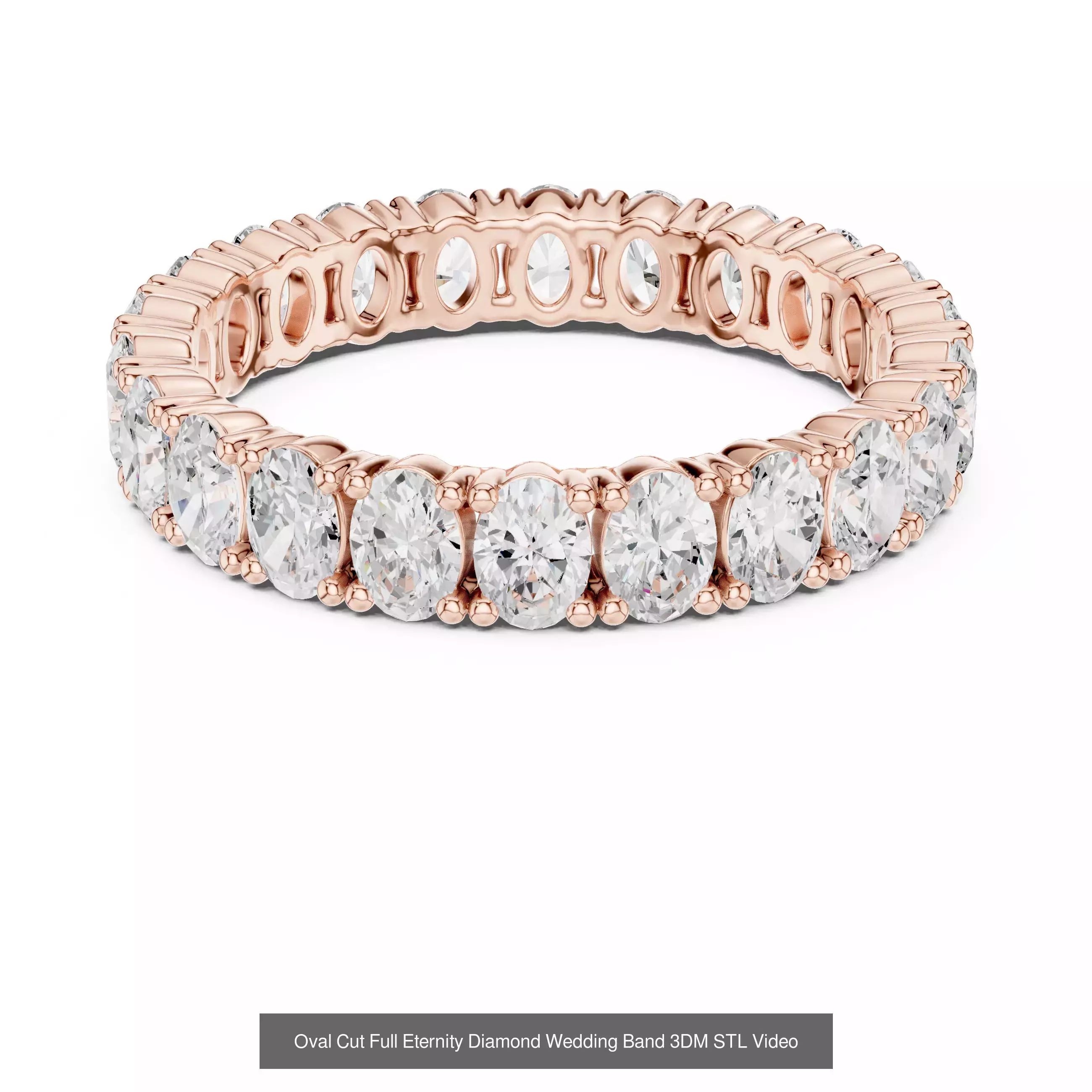 142 Tiny Diamond Stacking Band 3DM STL OBJ FBX 3 Color Video 3D Model Collection_149