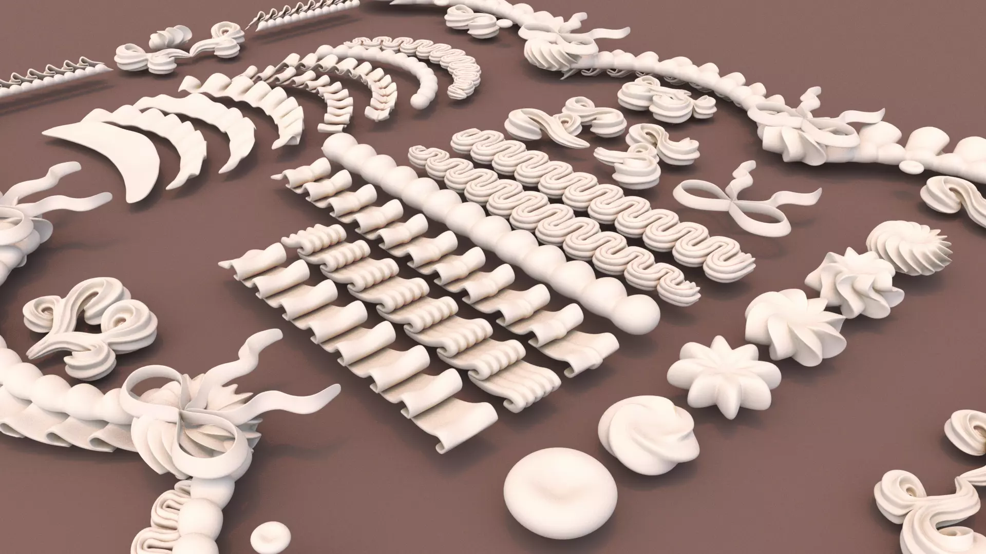 Whipped Cream Set 2 3D model_5