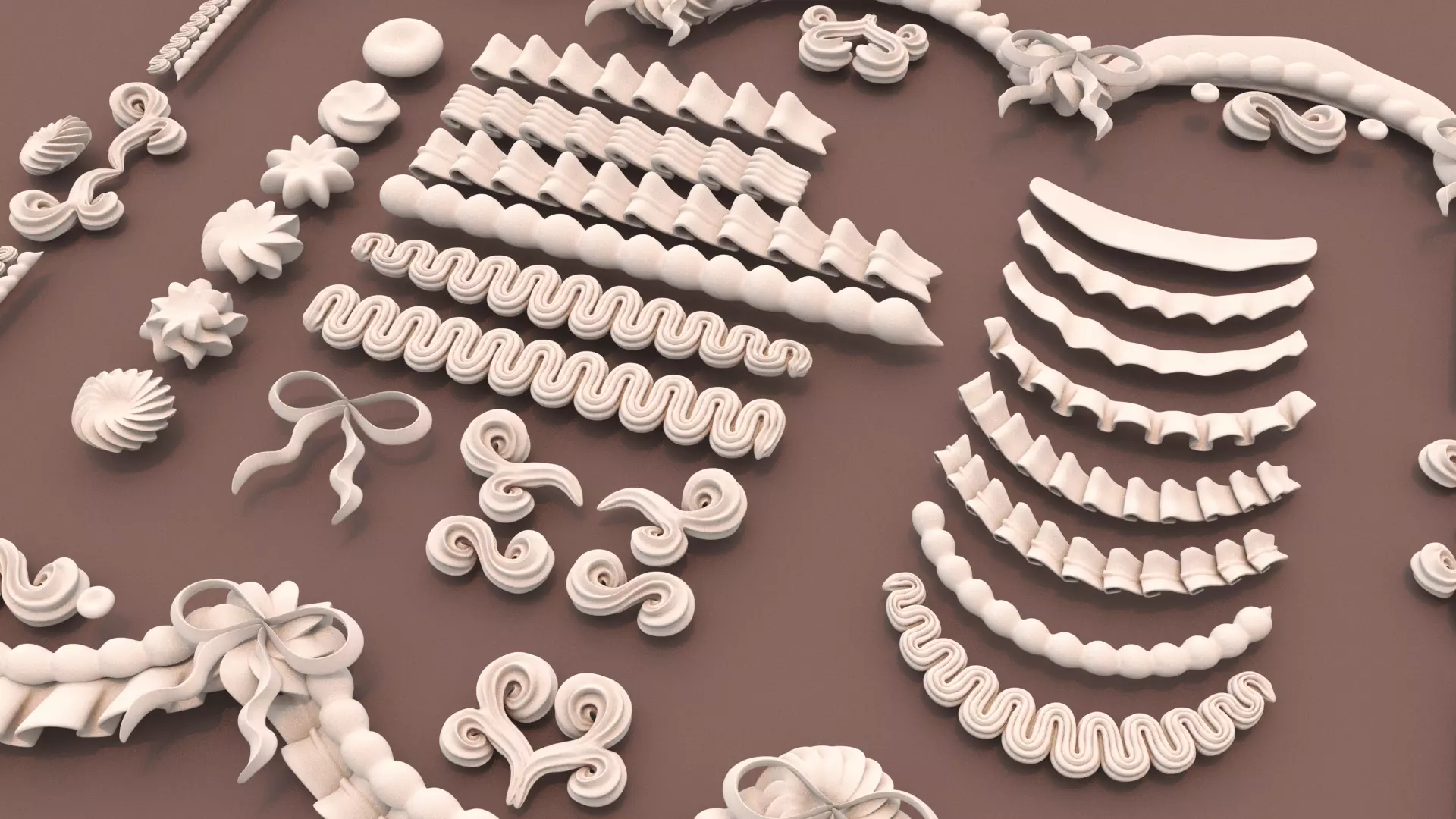 Whipped Cream Set 2 3D model_2