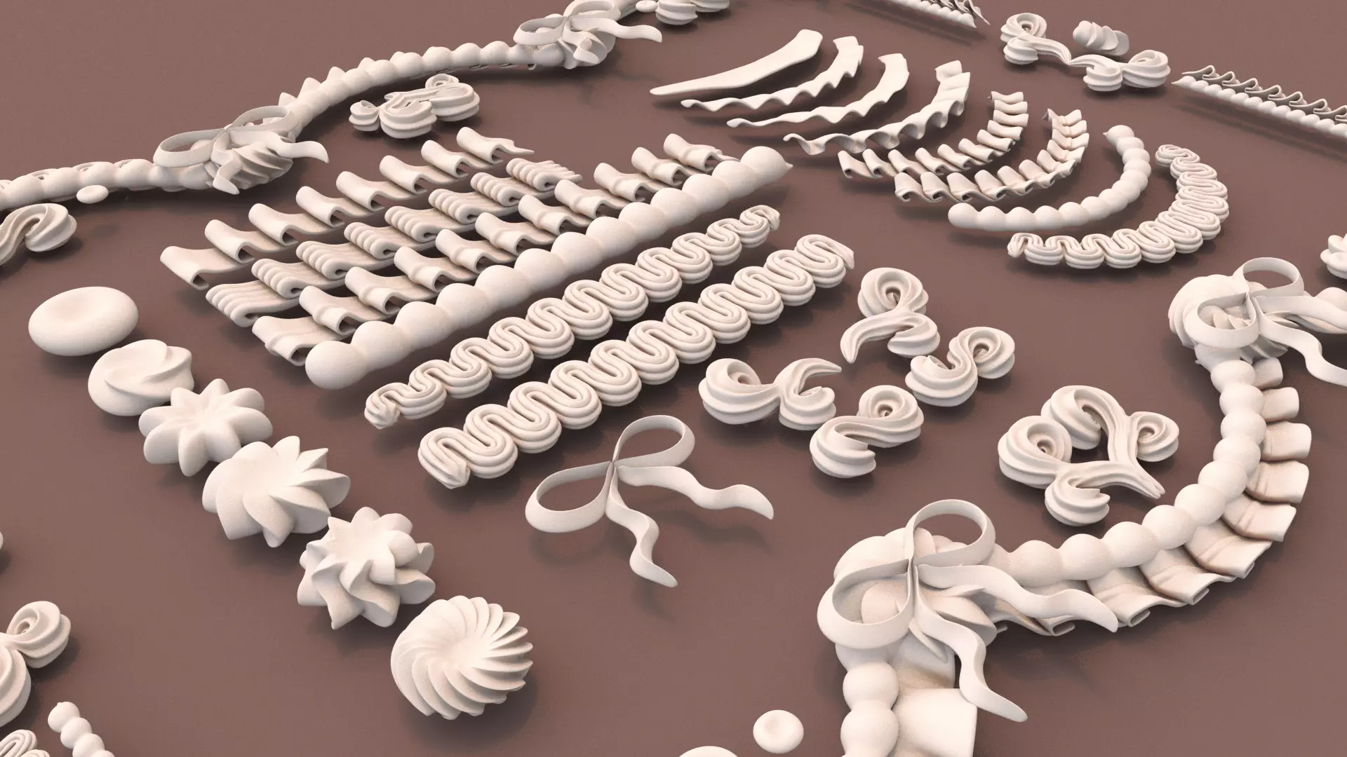 Whipped Cream Set 2 3D model_3