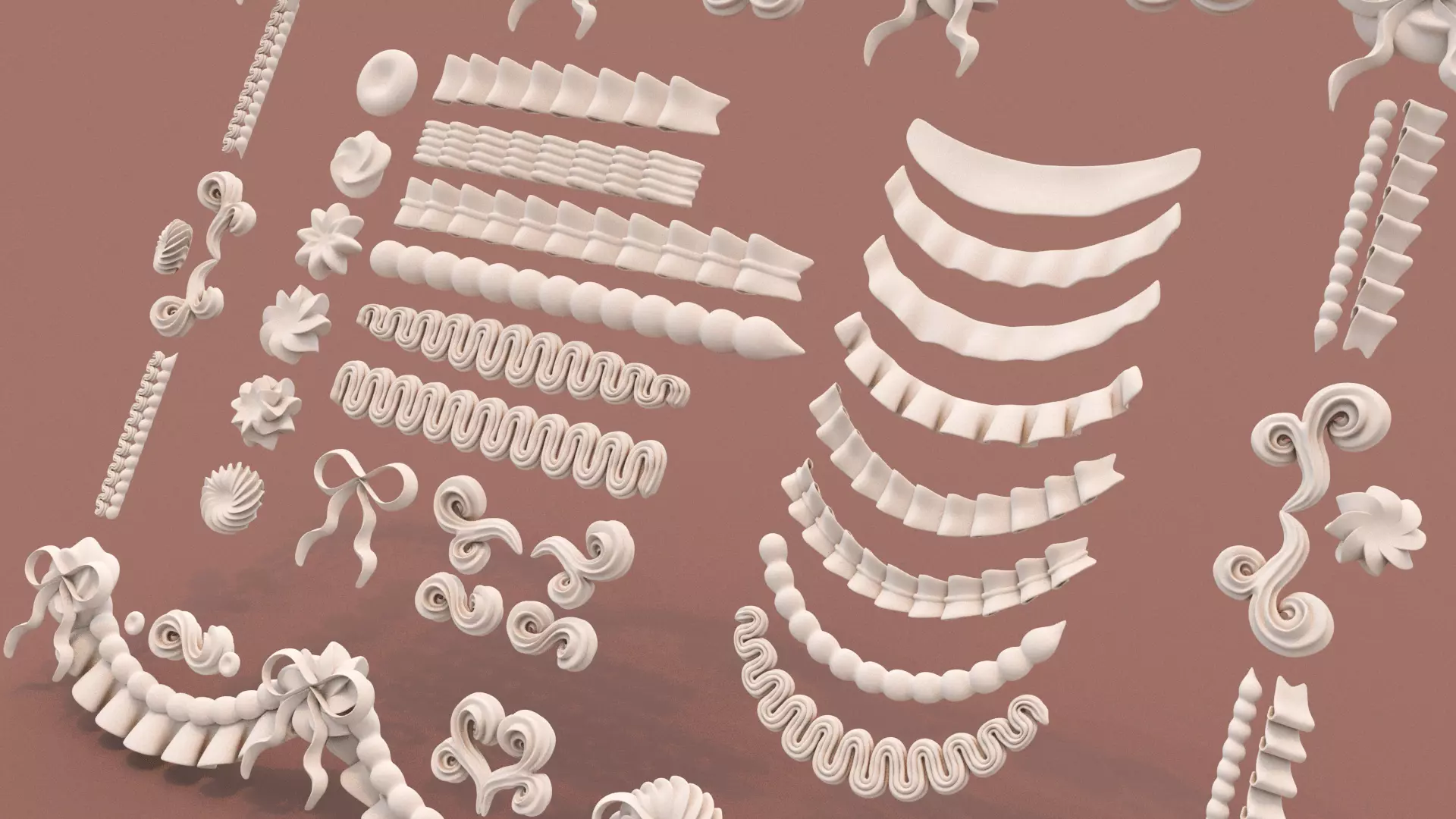 Whipped Cream Set 2 3D model_8