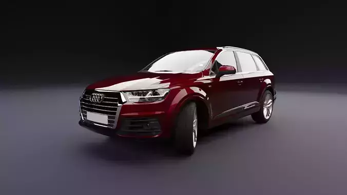 Audi Q7 Tfsi e Red Burgundy Dark
