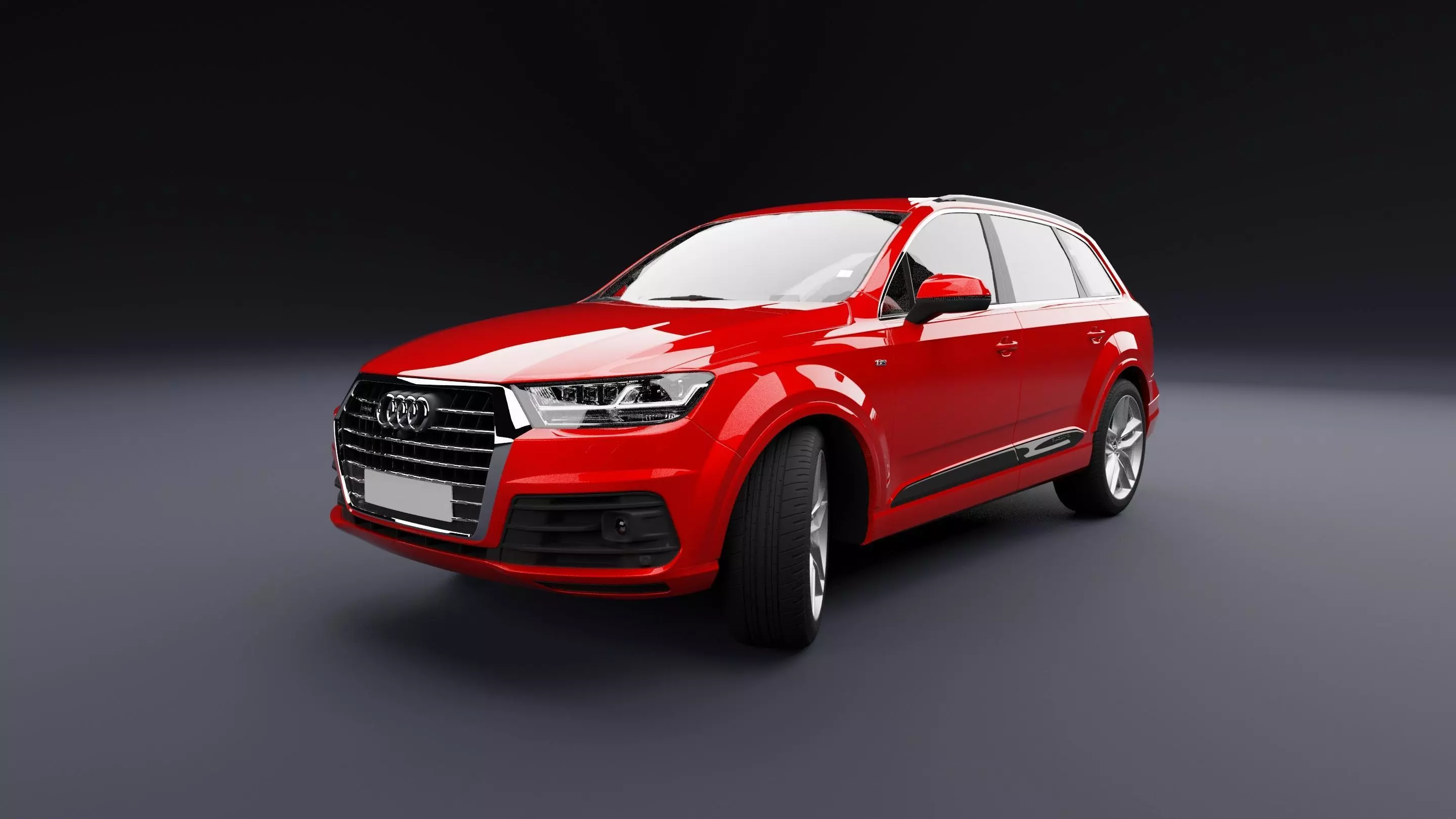 Audi Q7 Tfsi e Red 3D model