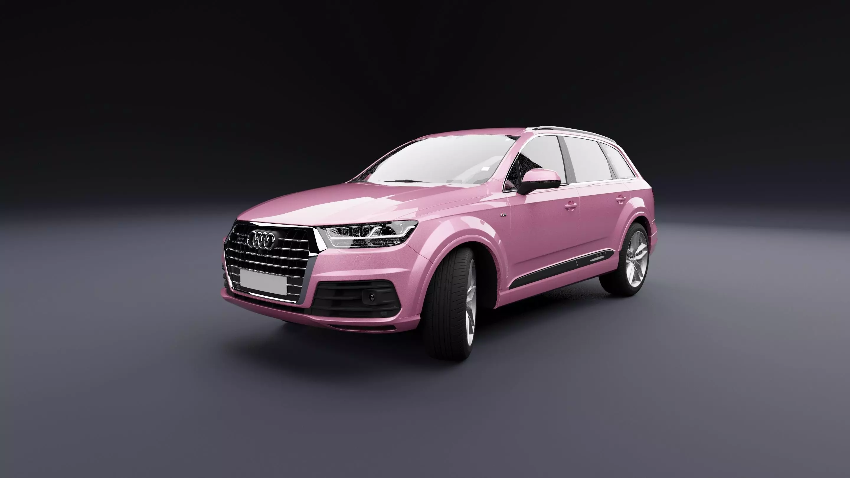 Audi Q7 Tfsi e Pink 3D model