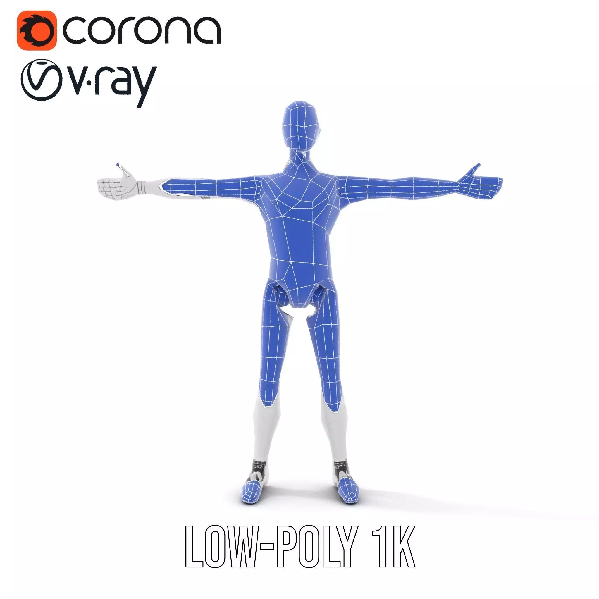 Sleek Silver Robot model pack Low-poly 3D model_22