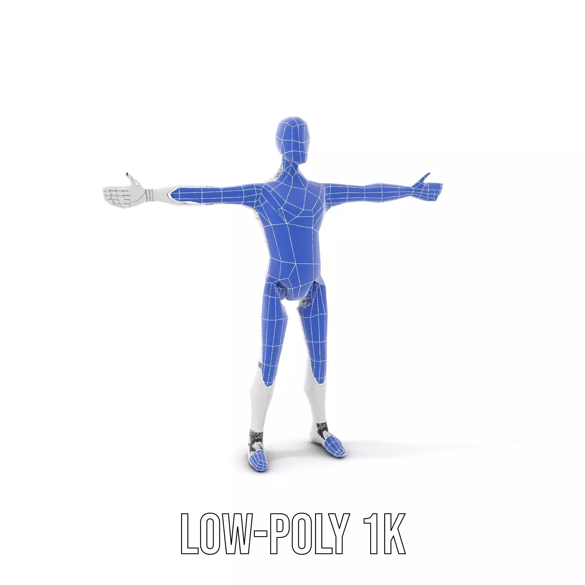 Sleek Silver Robot model pack Low-poly 3D model_19