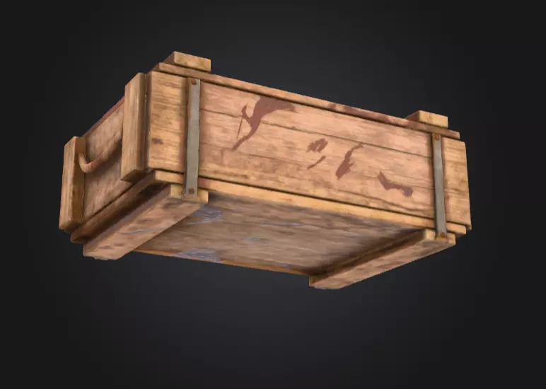Loot Chest Low-poly 3D model_10