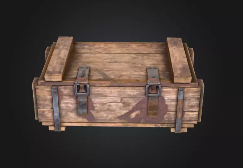 Loot Chest Low-poly 3D model_5