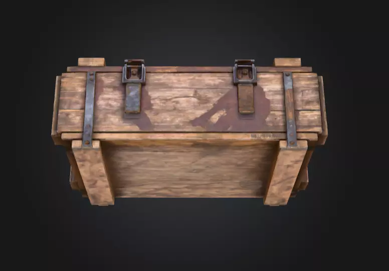 Loot Chest Low-poly 3D model_8