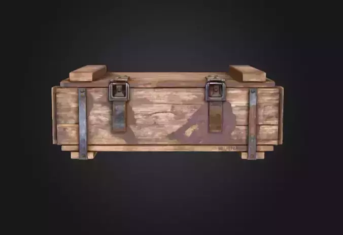 Loot Chest Low-poly 3D model