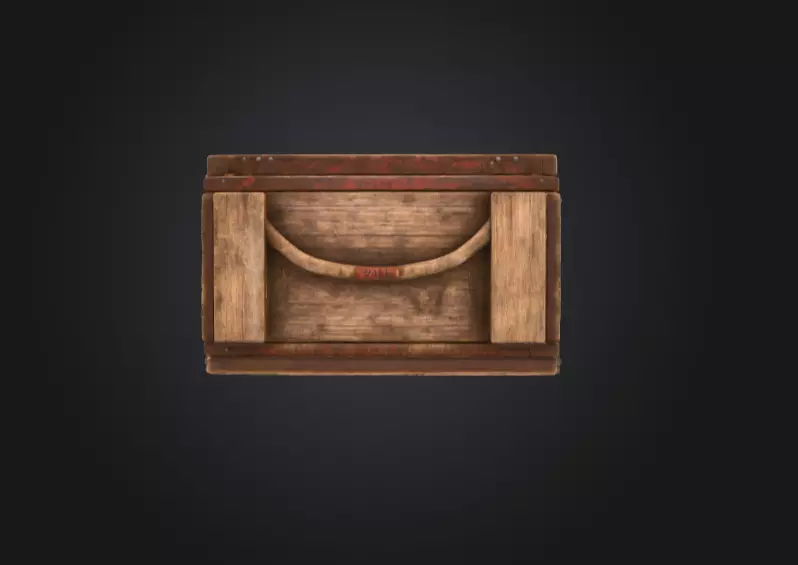 Loot Chest Low-poly 3D model_2
