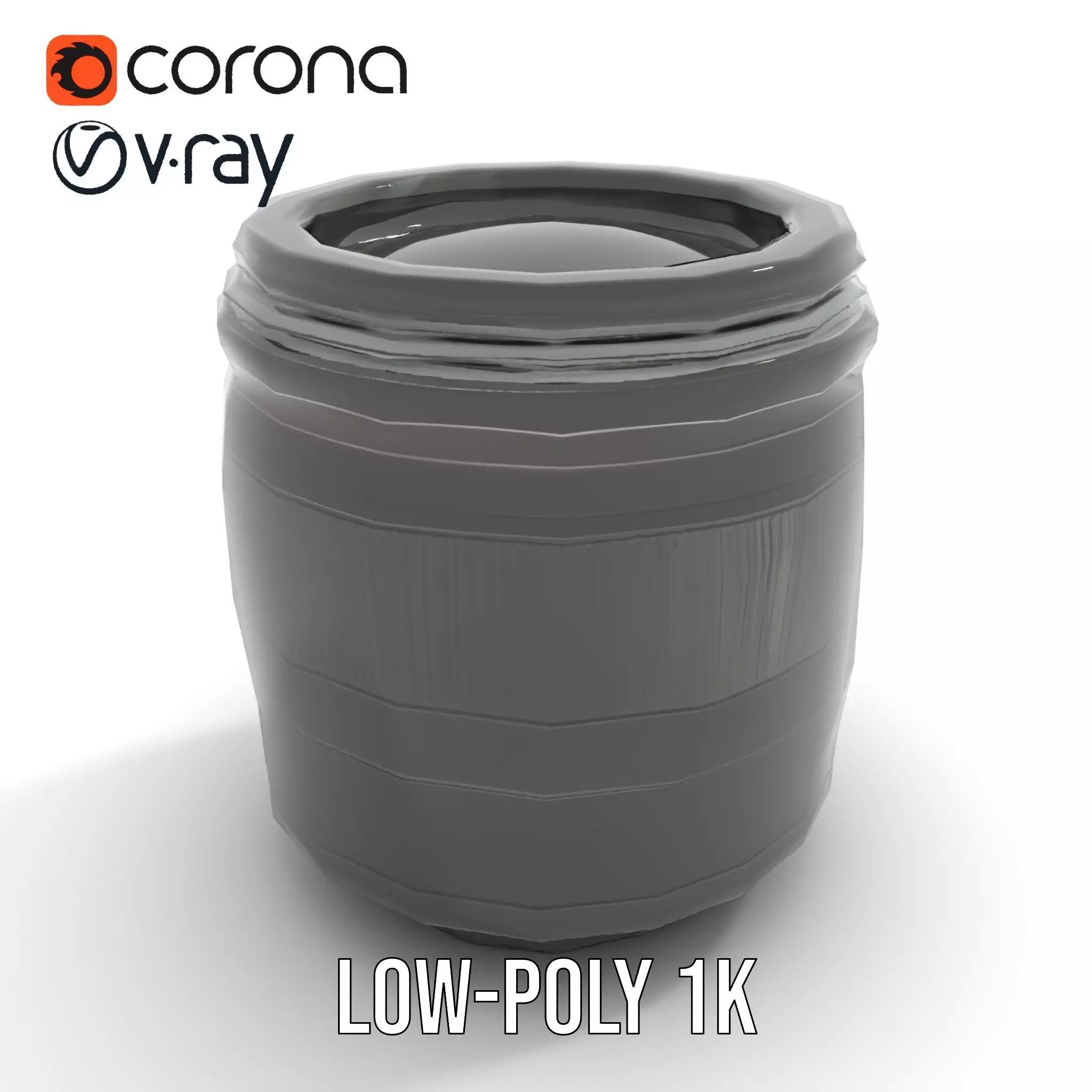 Sleek Black Camera Lens model pack Low-poly 3D model_9