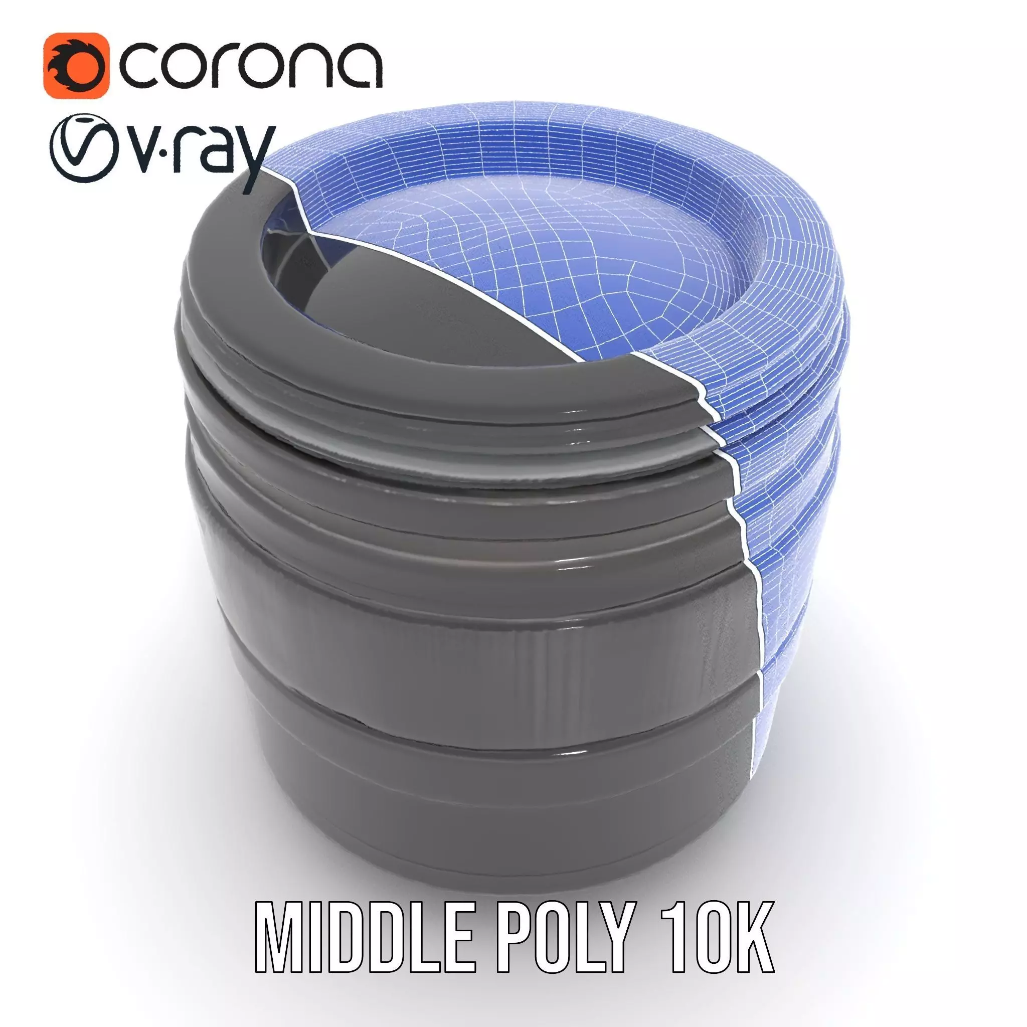 Sleek Black Camera Lens model pack Low-poly 3D model_11