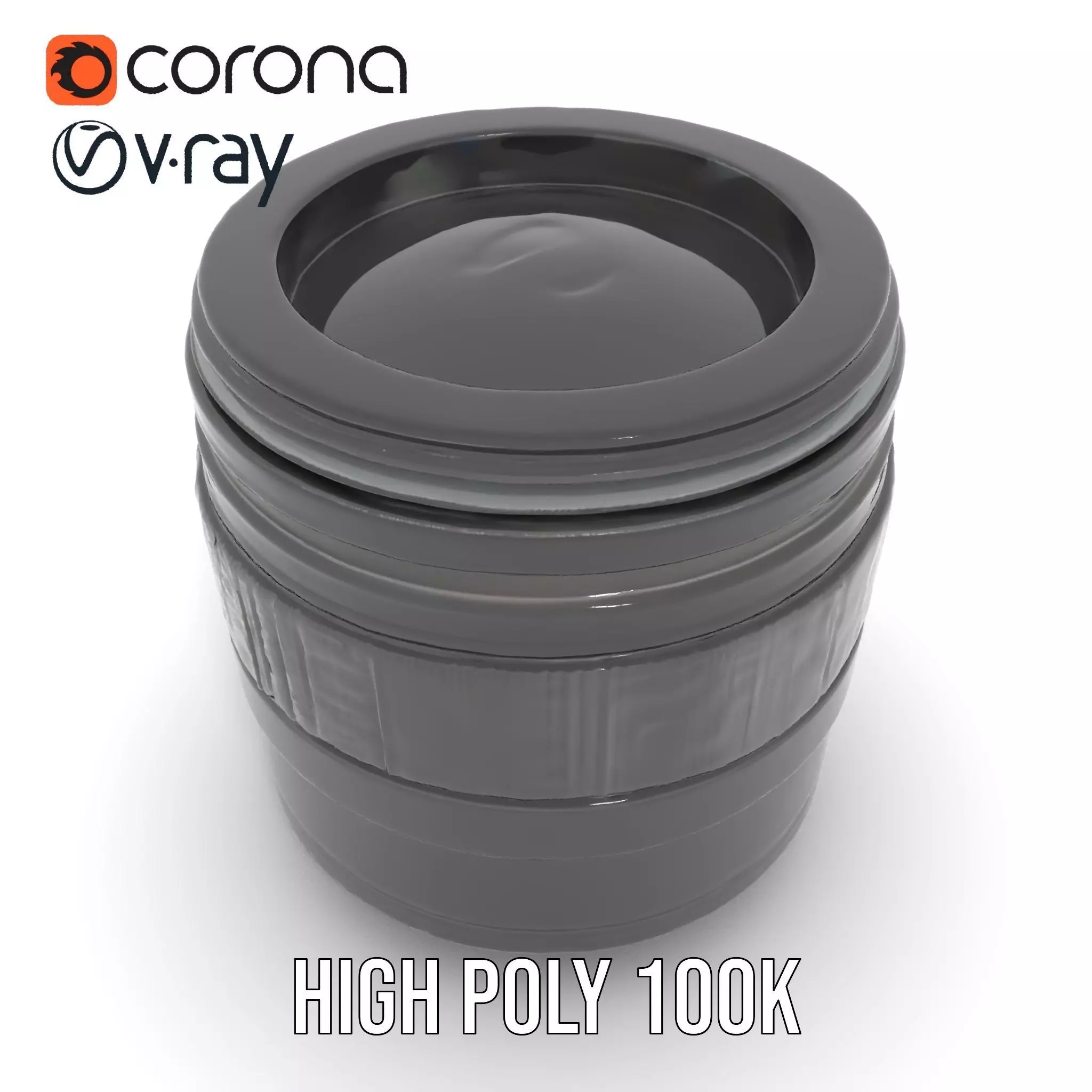 Sleek Black Camera Lens model pack Low-poly 3D model_17