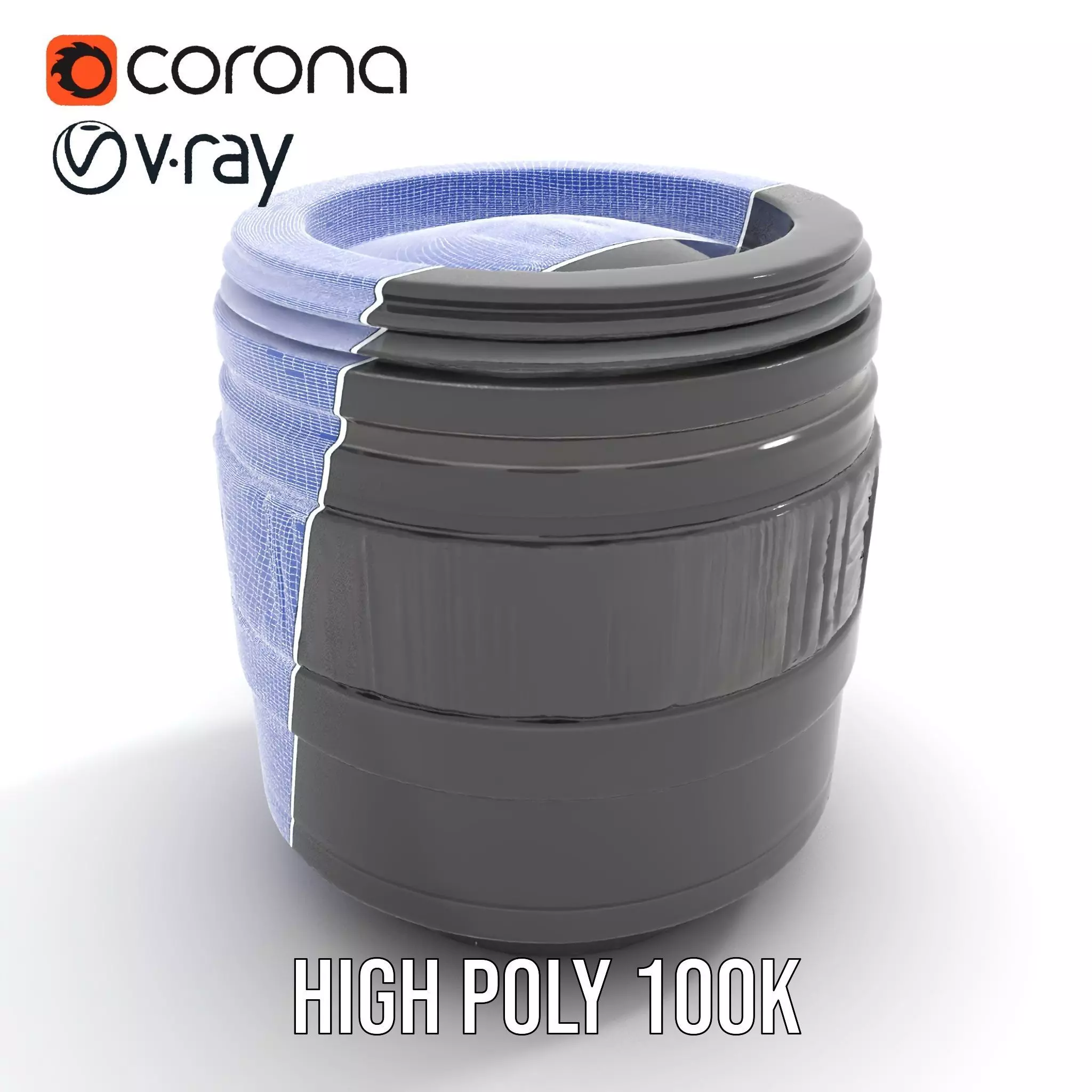 Sleek Black Camera Lens model pack Low-poly 3D model_33