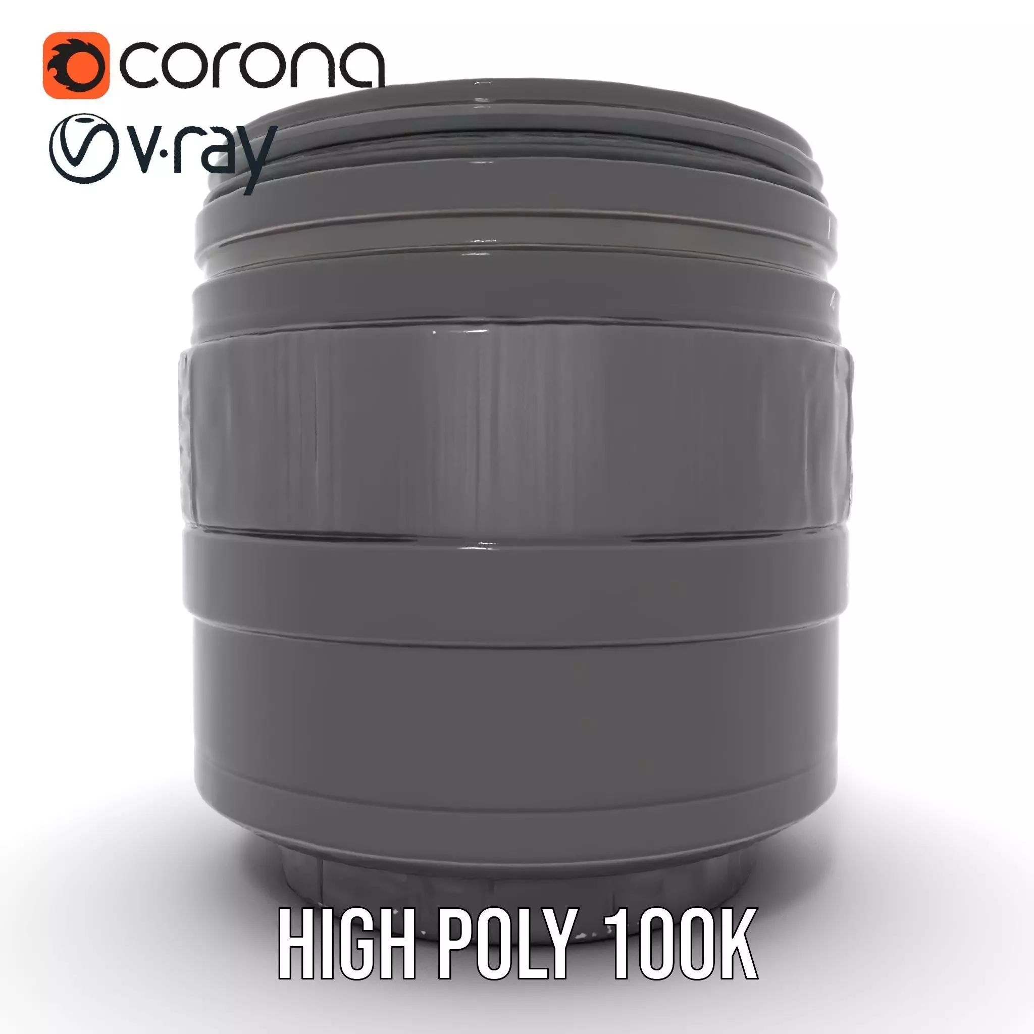 Sleek Black Camera Lens model pack Low-poly 3D model_29