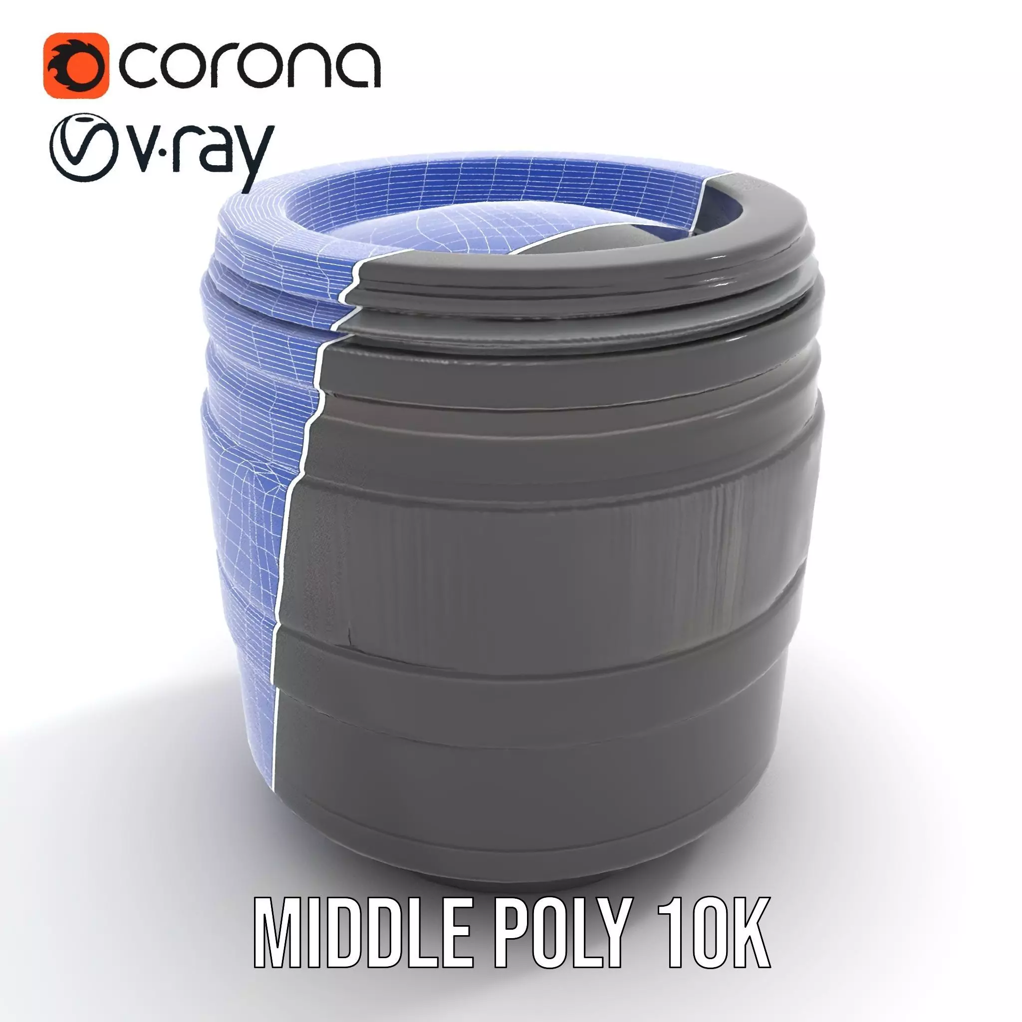 Sleek Black Camera Lens model pack Low-poly 3D model_18